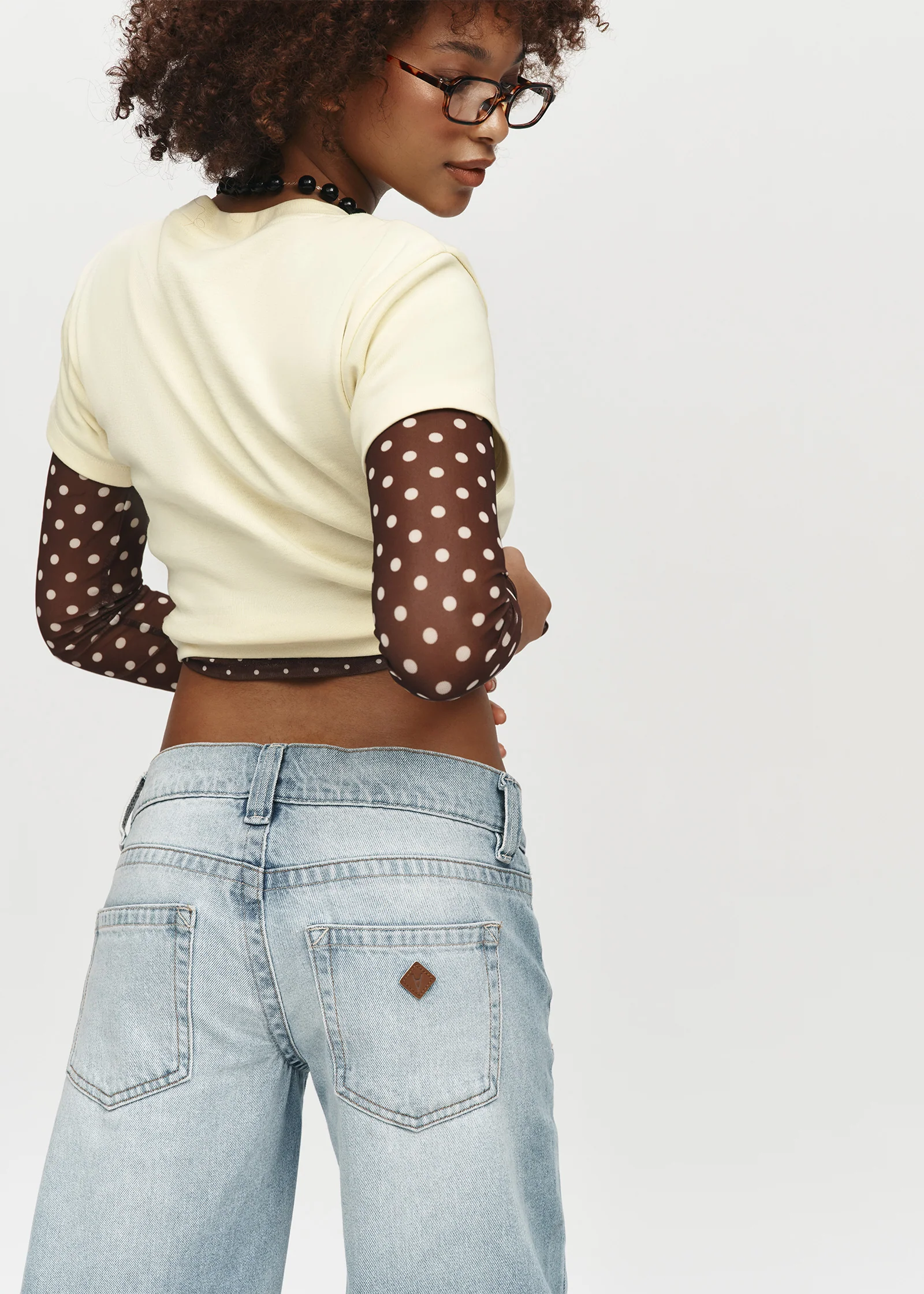 00 Super Low Wide Denim Jeans - Image 2