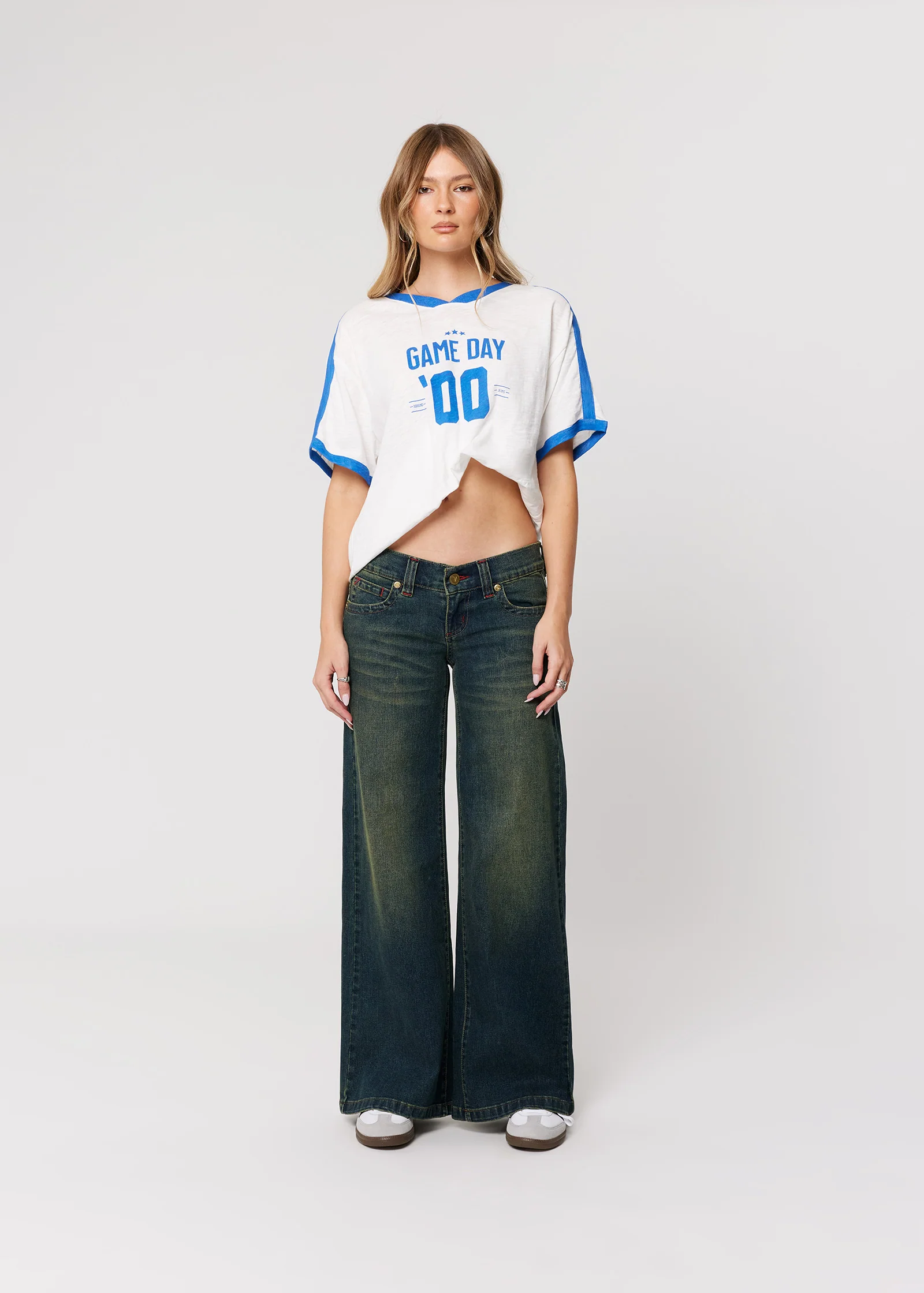 00 Super Low Wide Denim Jeans