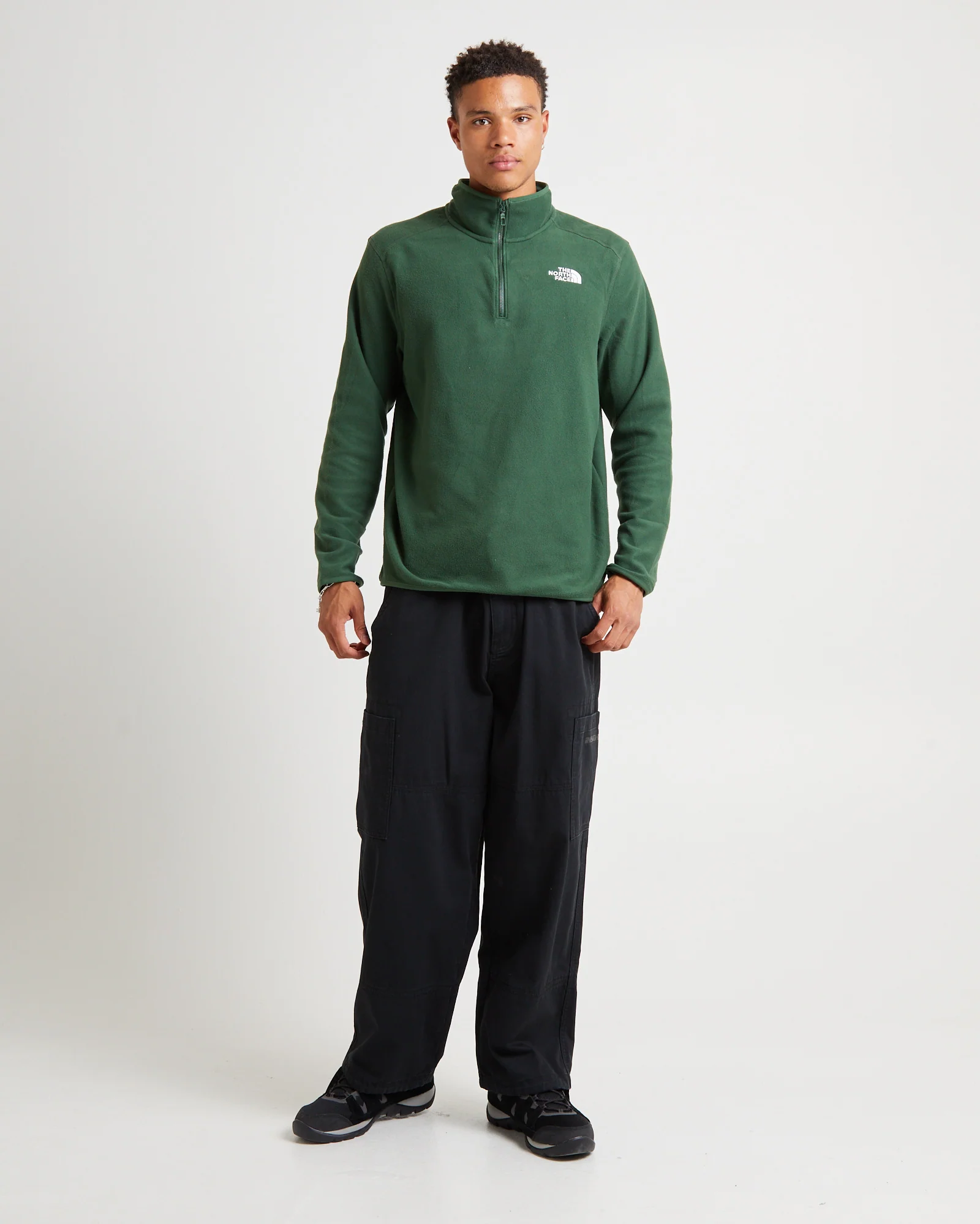 100 Glacier 1/4 Zip Jumper Pine Needle - Image 3