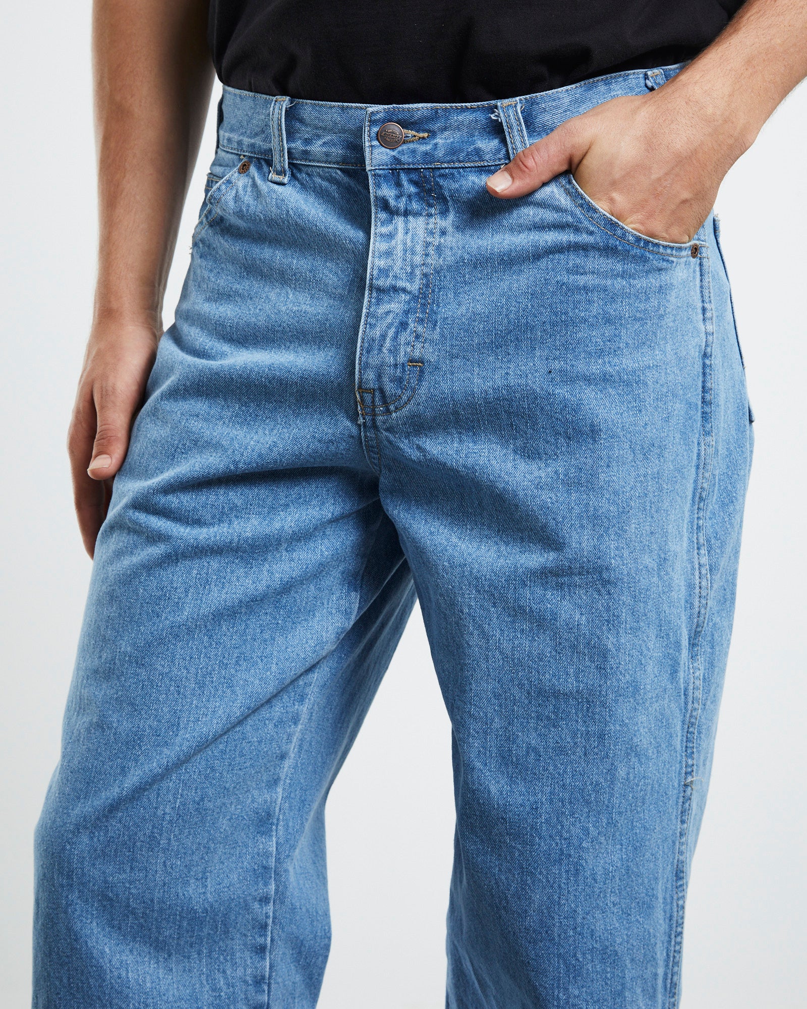 13293 Relaxed 5 Pocket Loose Denim Jeans - Image 6