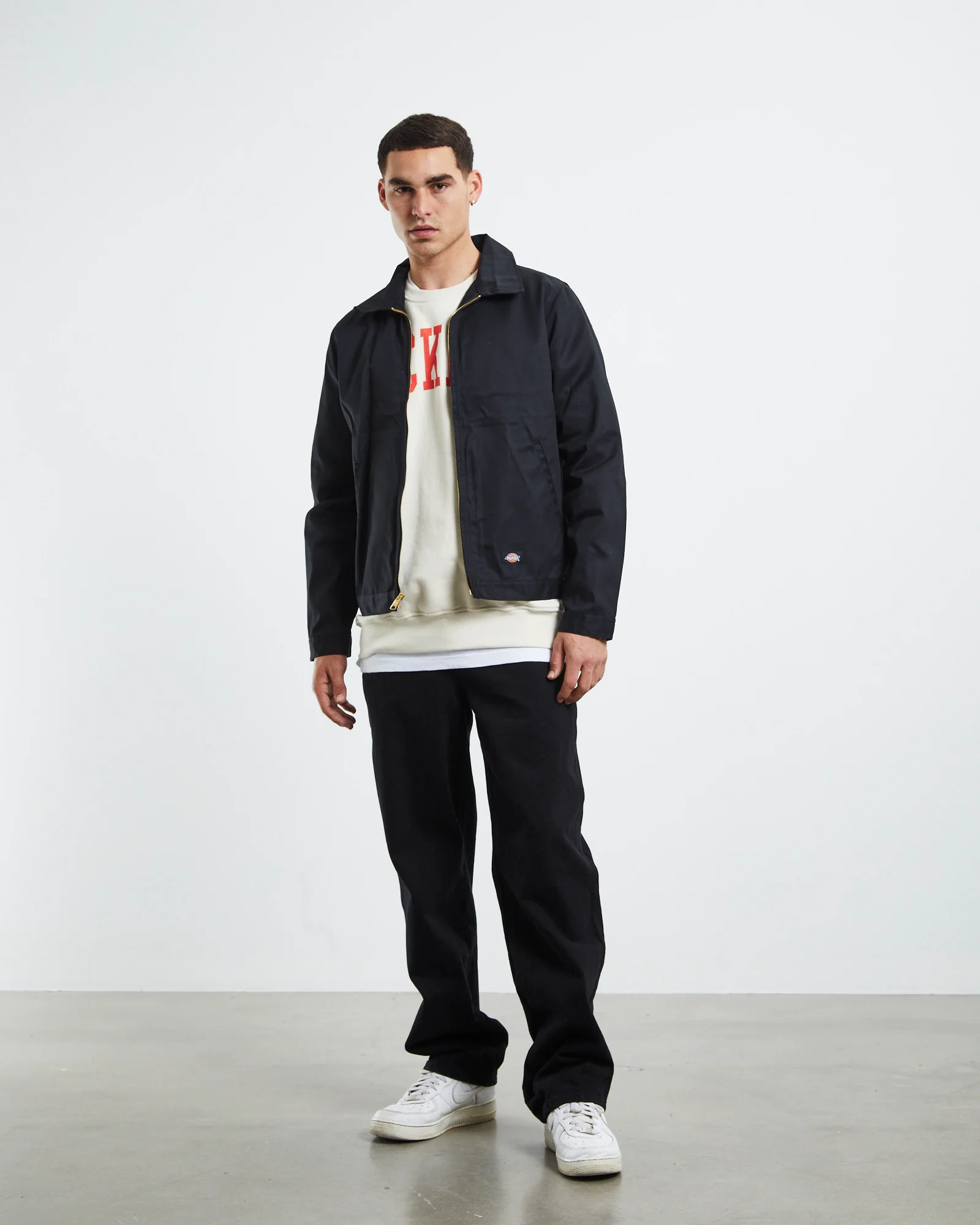 13293 Relaxed 5 Pocket Loose Jeans Black - Image 3
