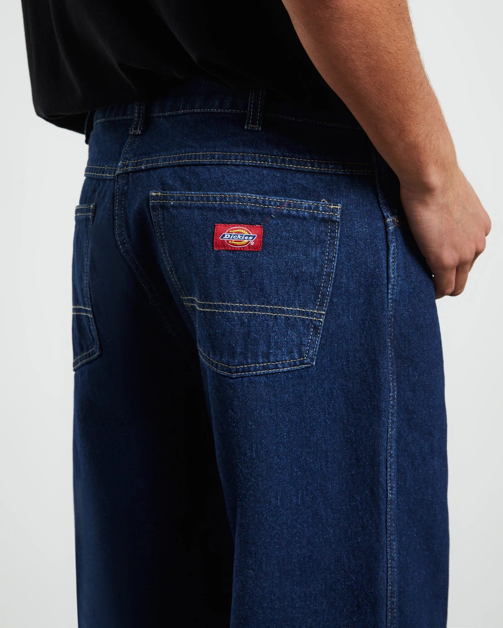 13296 Relaxed Straight Fit Denim Jeans Stone Washed - Image 6