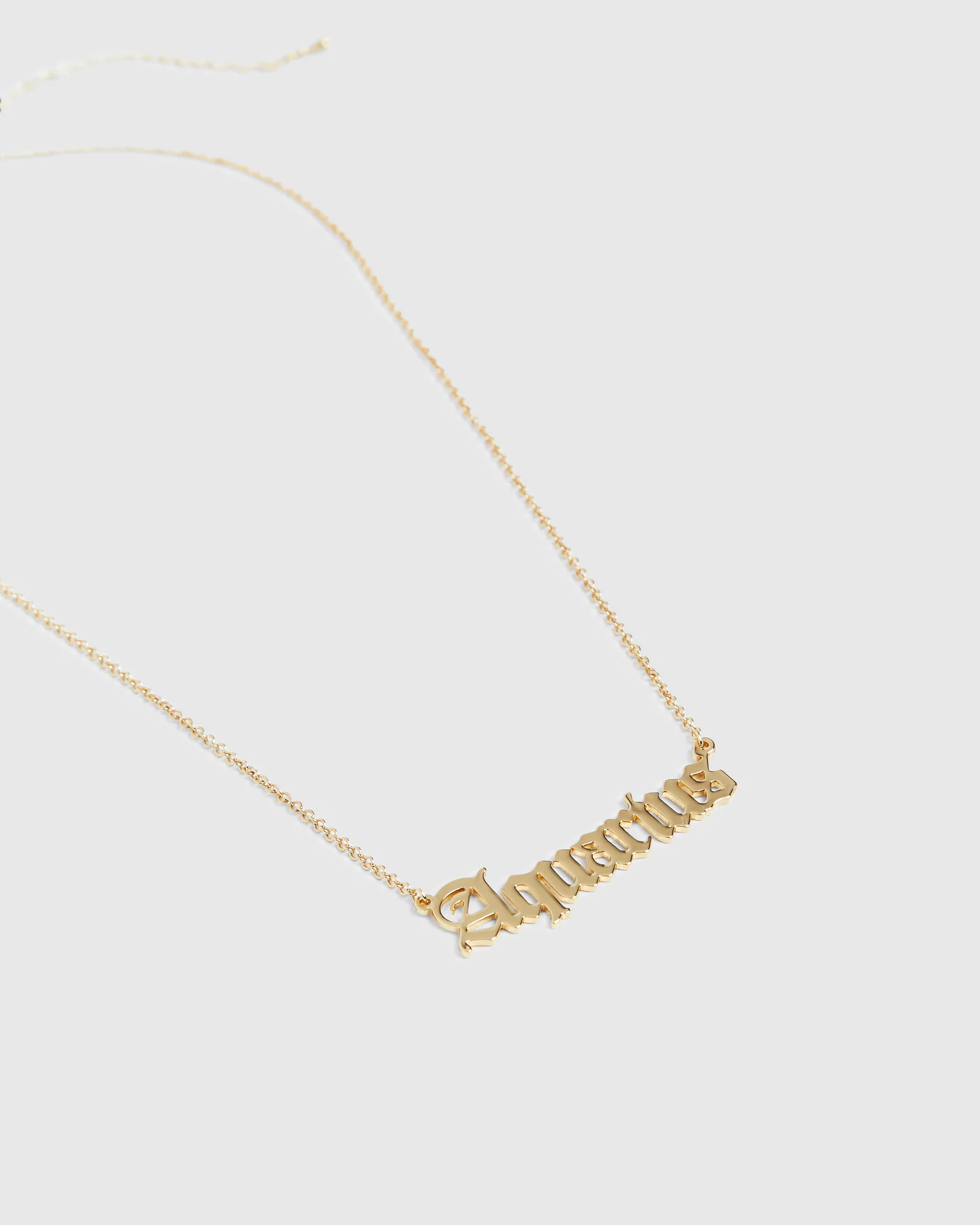 14k  Aquarius Star Sign Necklace - Image 3