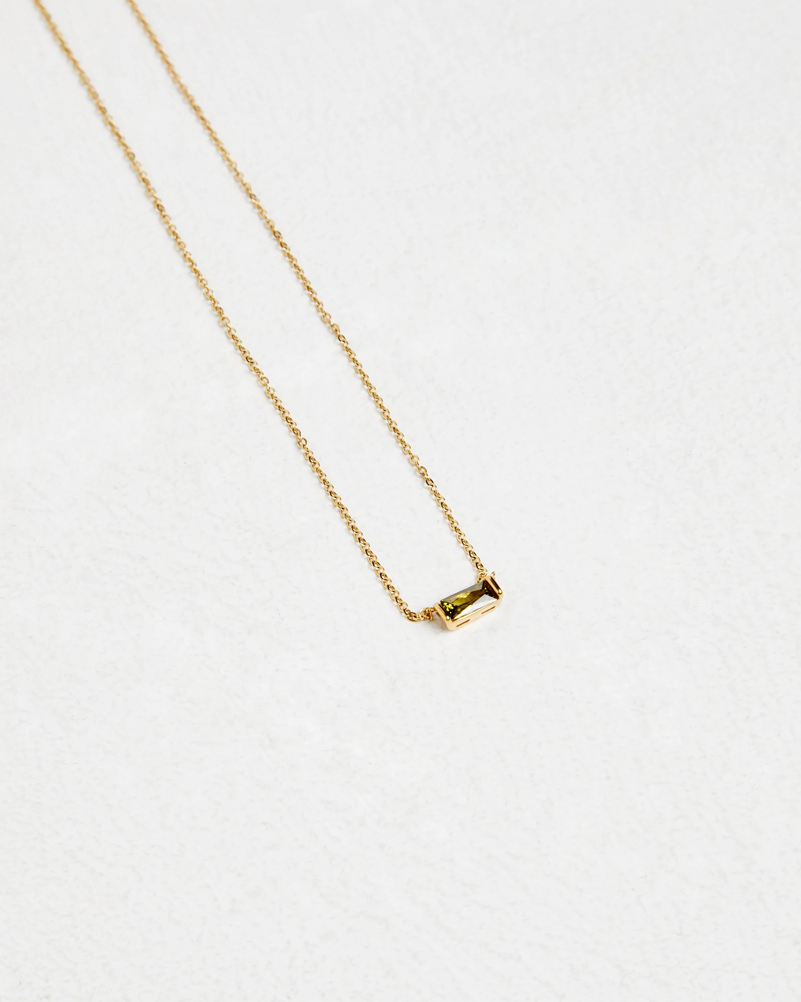 14K Gold Birth Stone Zodiac Charm Necklace - Image 2
