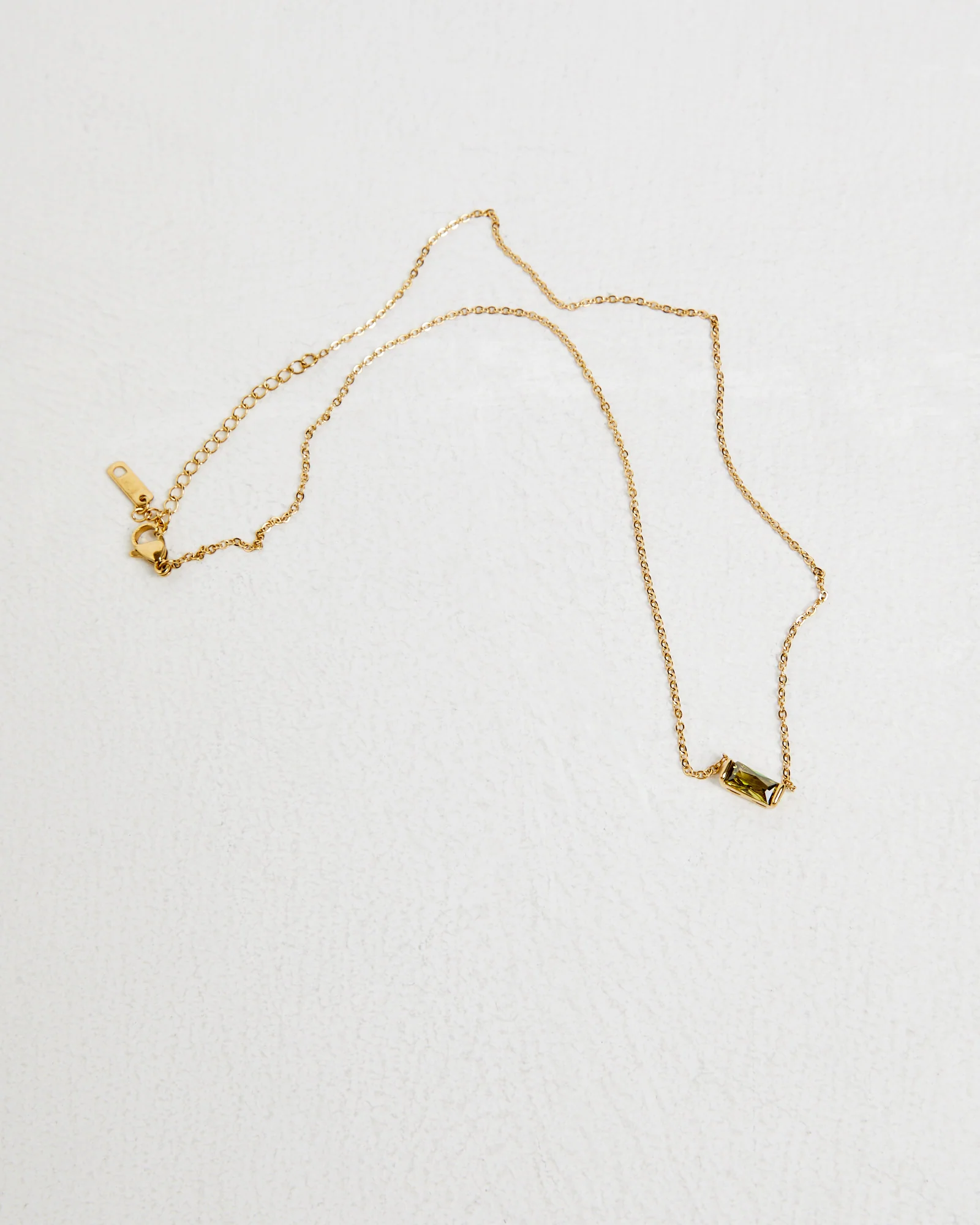 14K Gold Birth Stone Zodiac Charm Necklace - Image 3