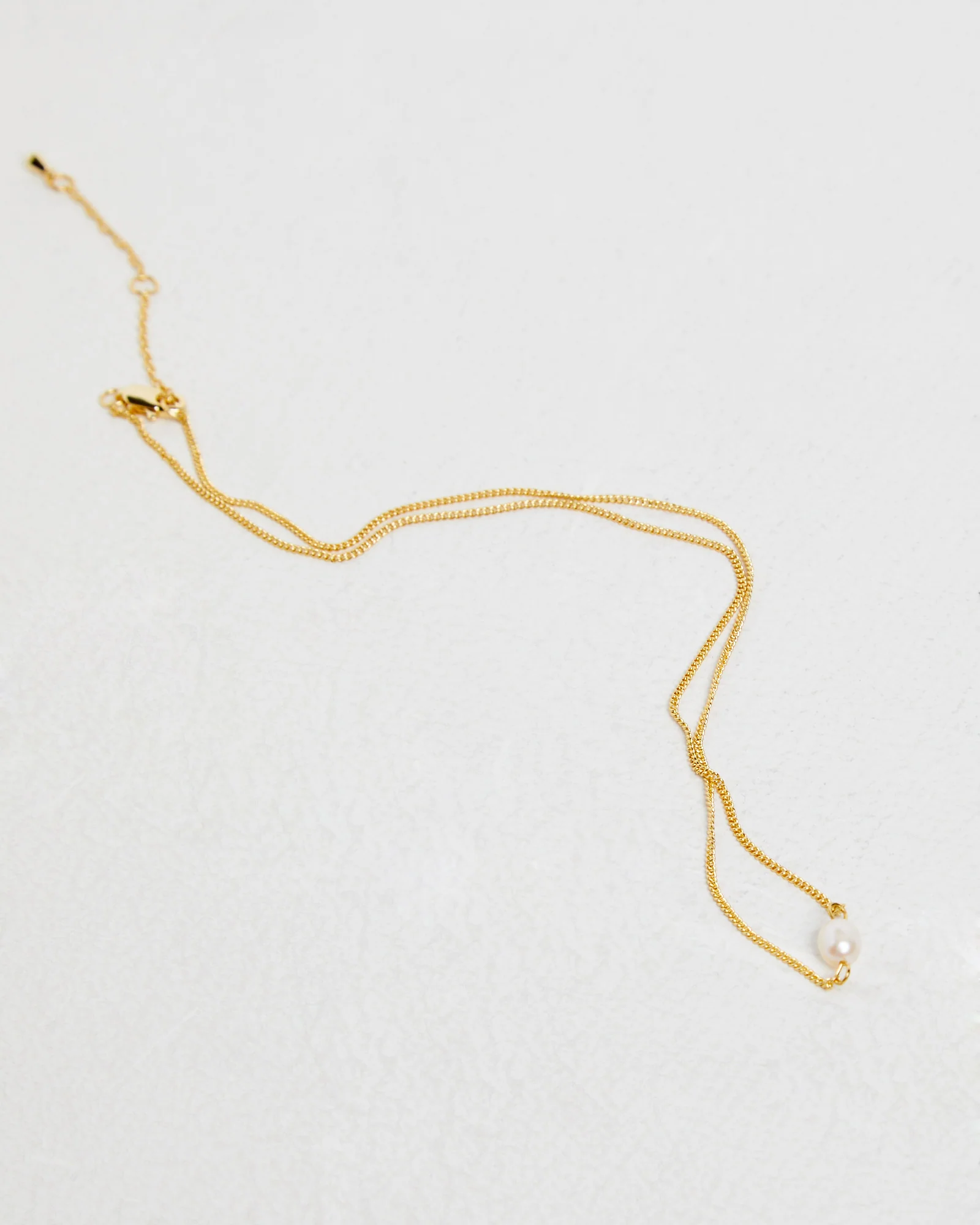 14K Gold Freshwater Pearl Drop Necklace - Image 4