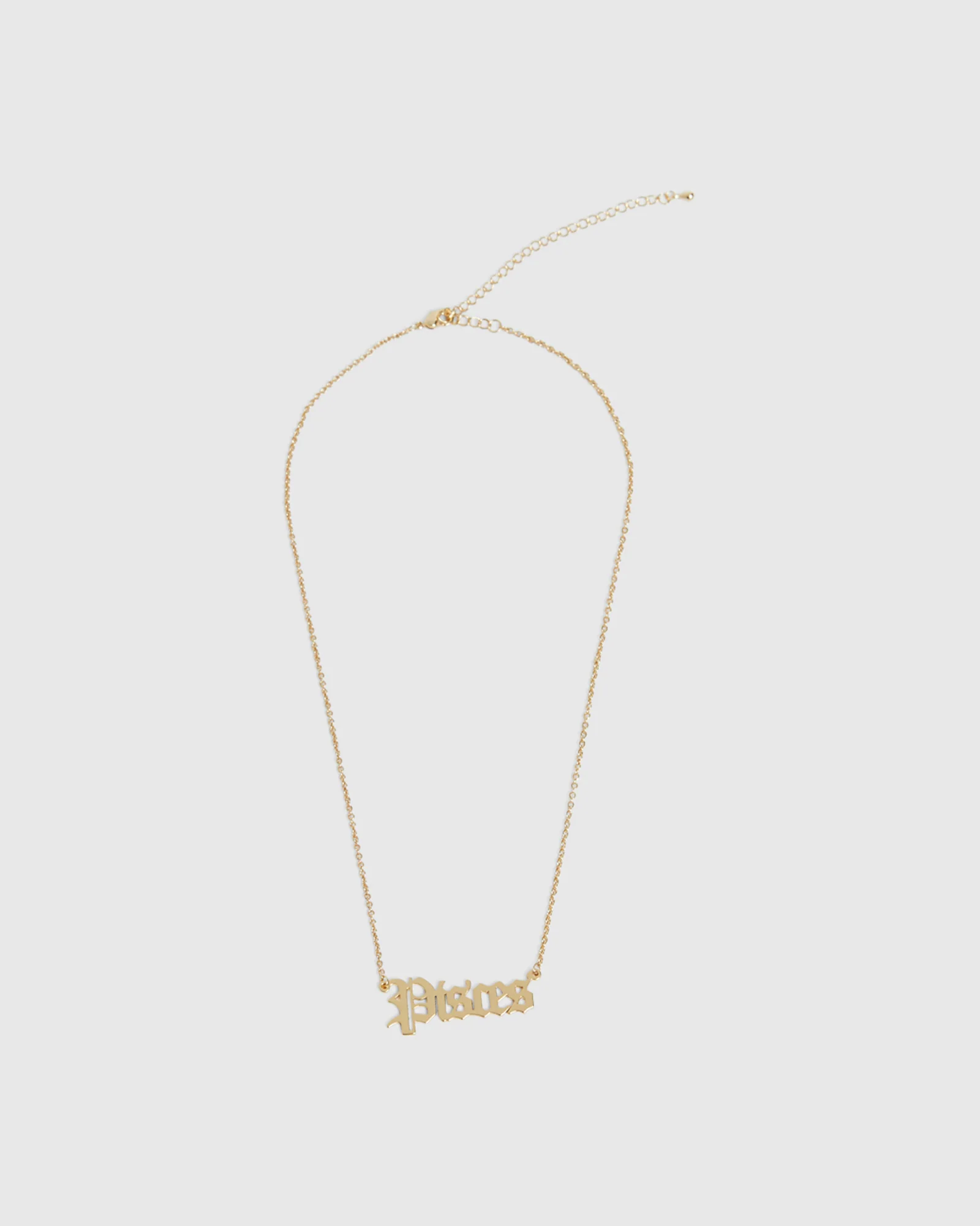 14k Gold Pisces Star Sign Necklace - Image 2