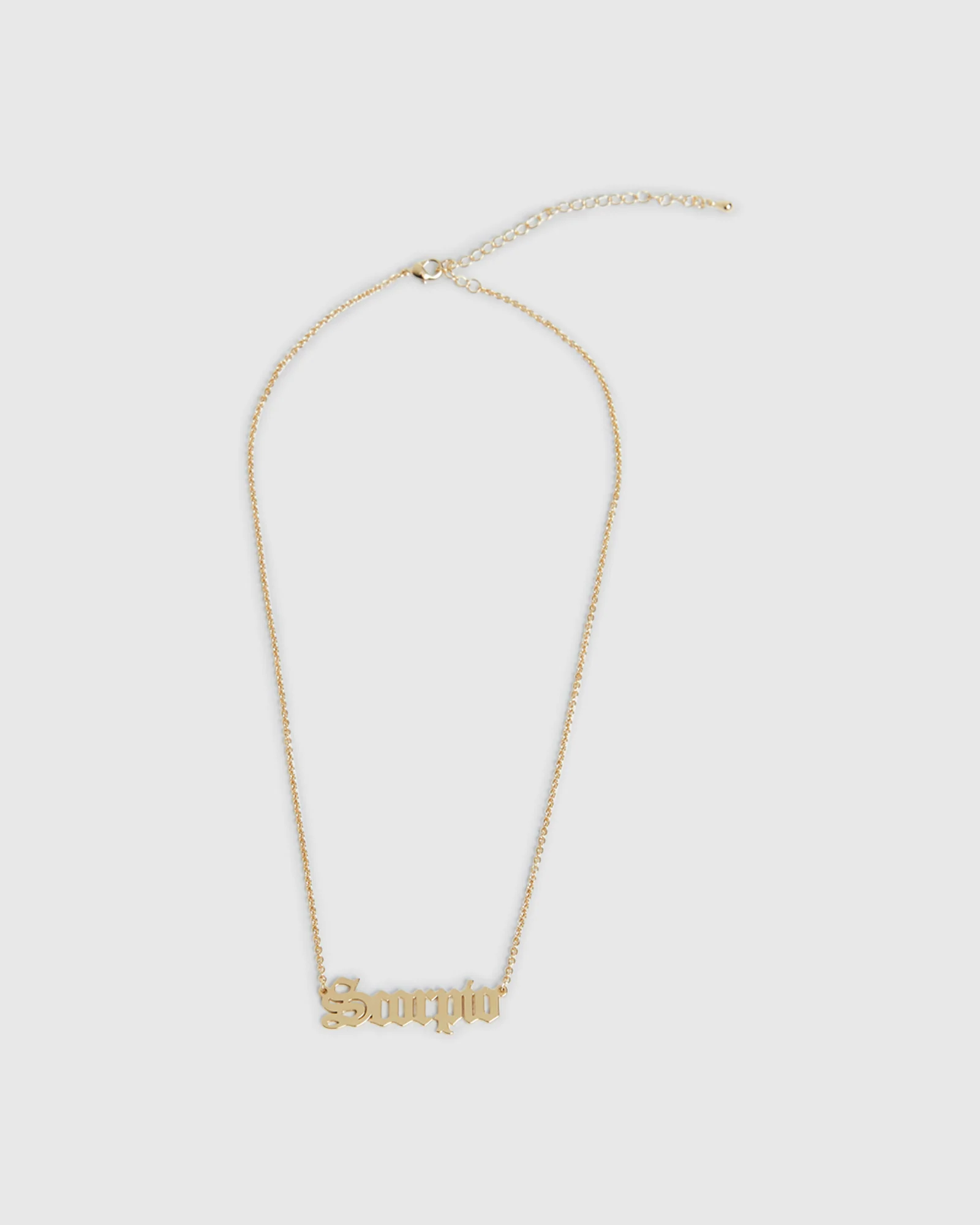 14k Scorpio Star Sign Necklace - Image 2