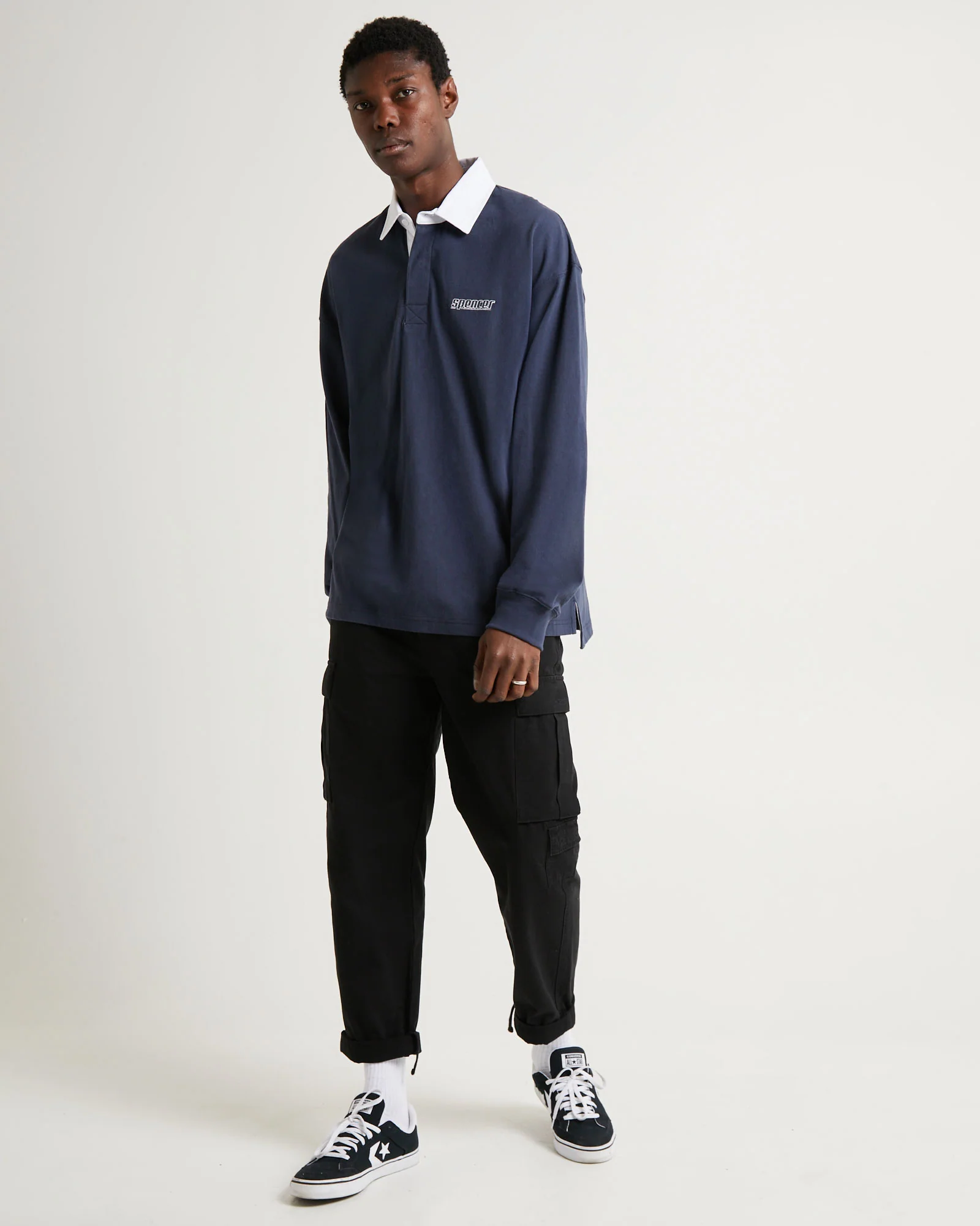 1992 Long Sleeve Polo Navy - Image 3