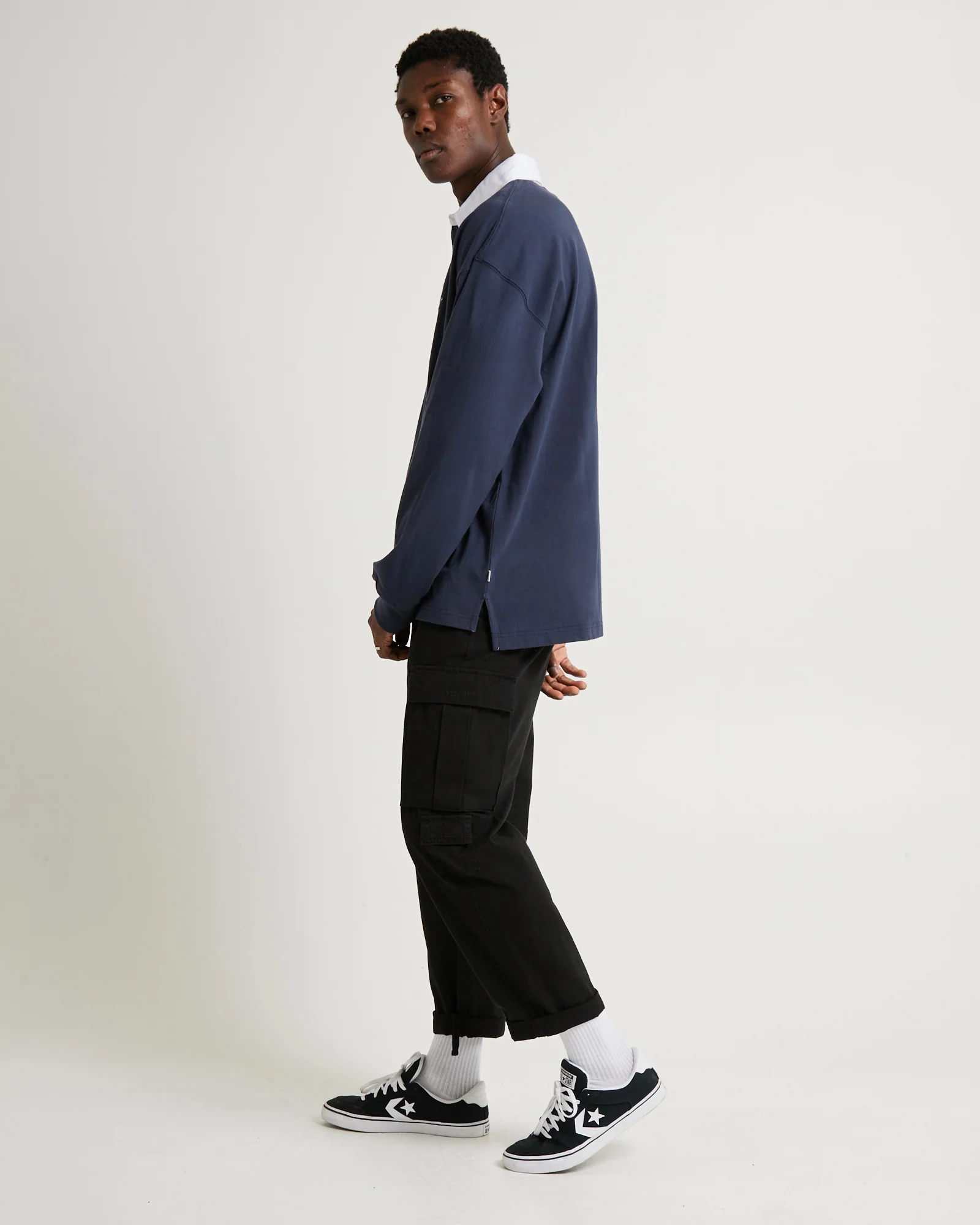 1992 Long Sleeve Polo Navy - Image 4