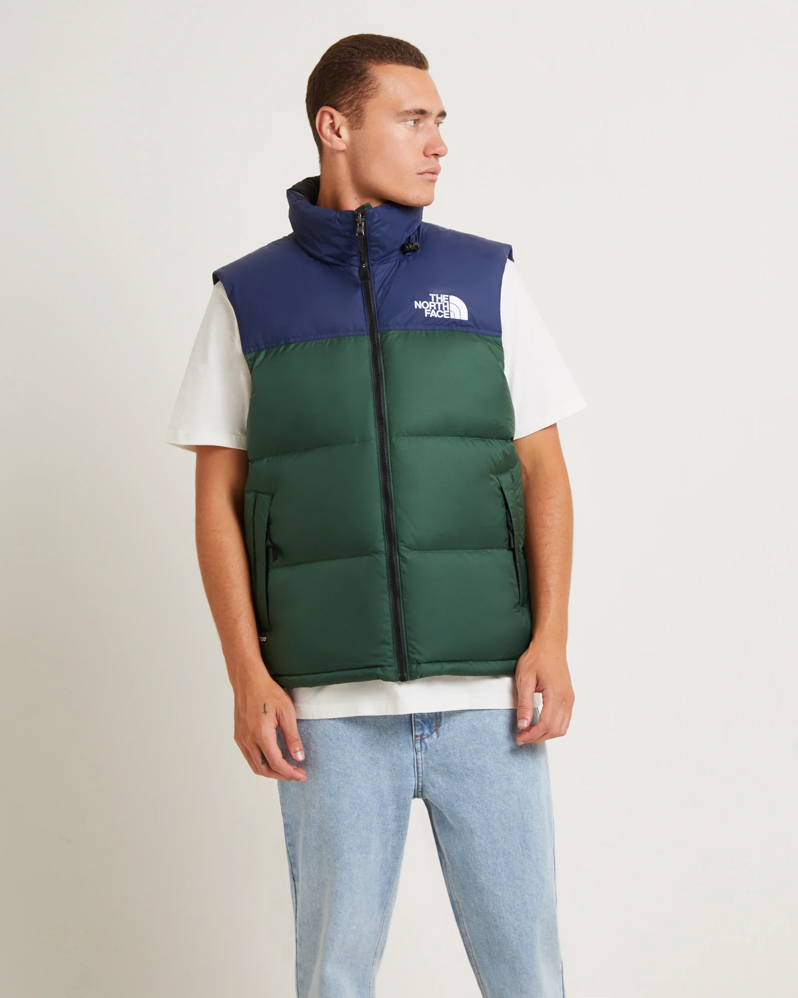 1996 Nuptse Retro Vest in Pine Needle - Image 4