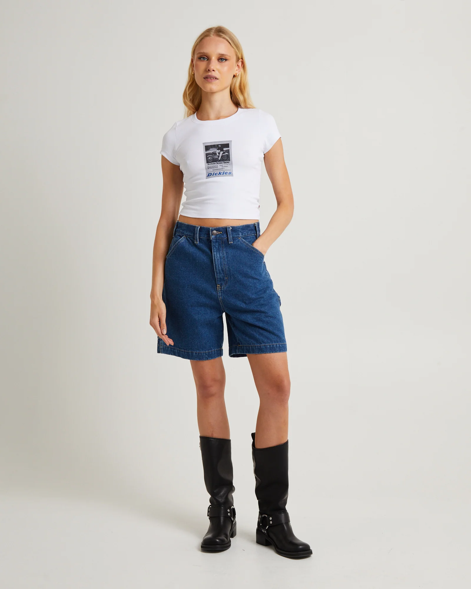 1997 A Line Denim Carpenter Short - Image 3