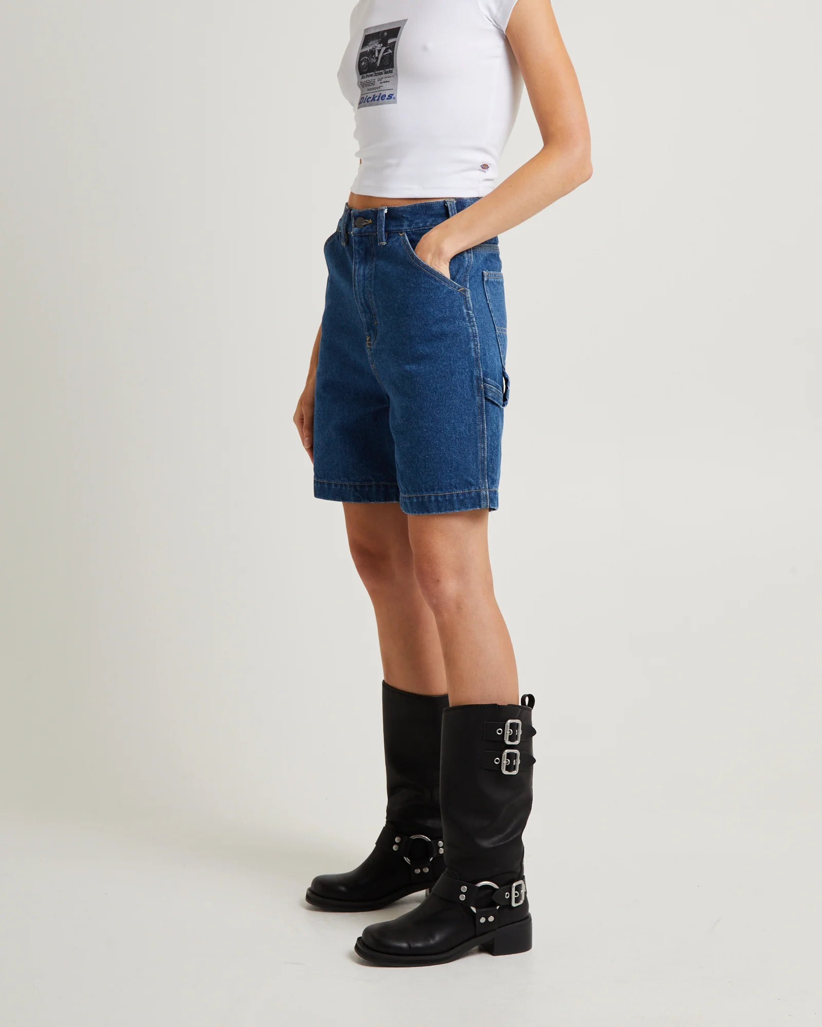 1997 A Line Denim Carpenter Short - Image 4