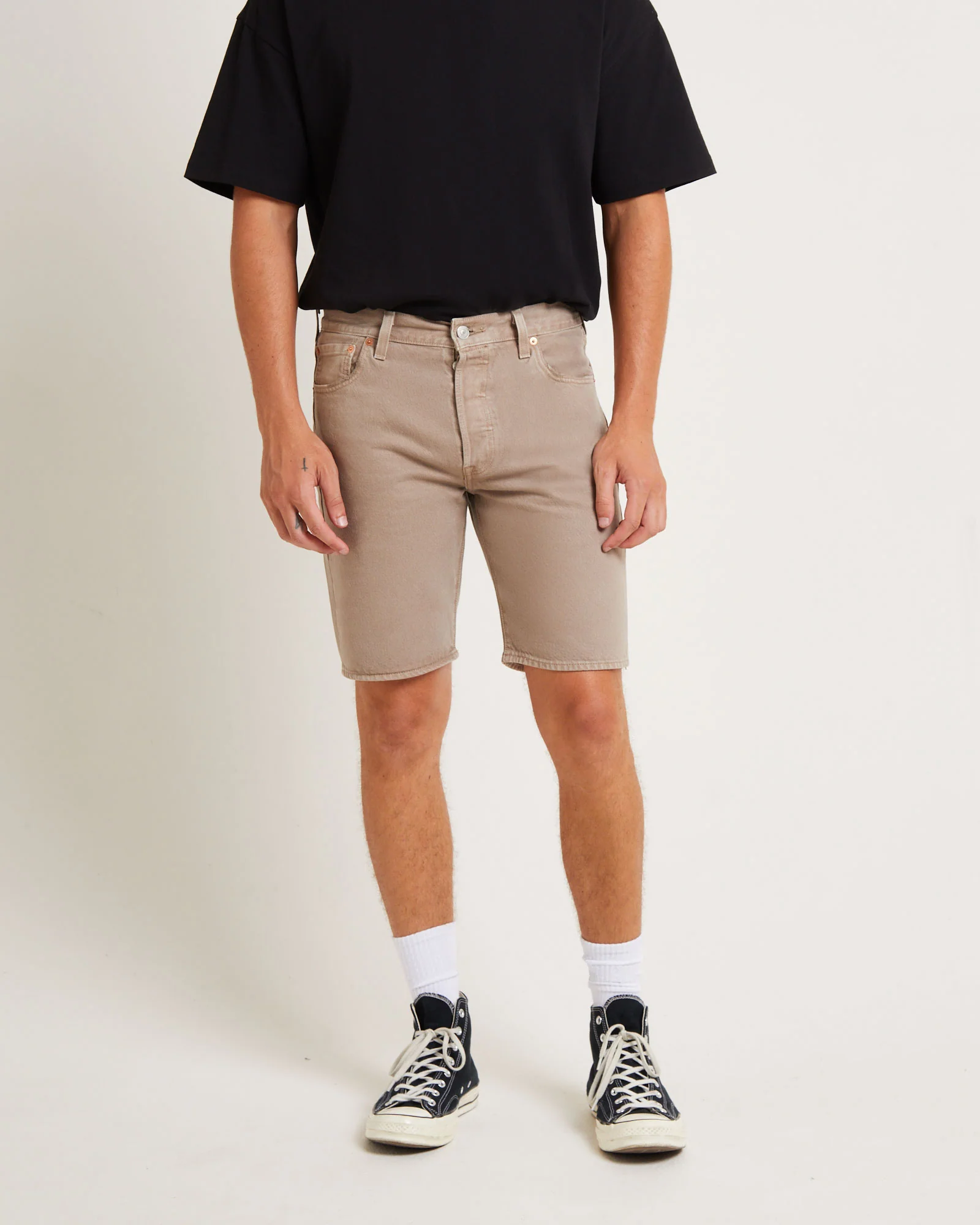 501 Denim Shorts in Beige - Image 5