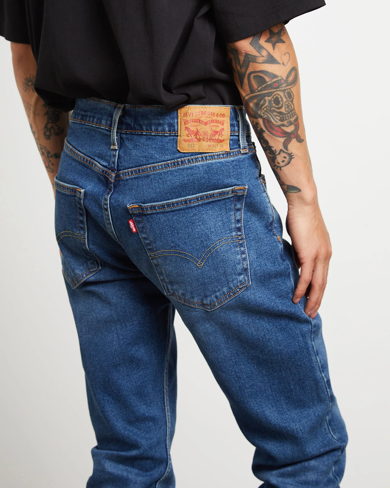 512 Slim Taper Denim Jeans Goldenrod - Image 6