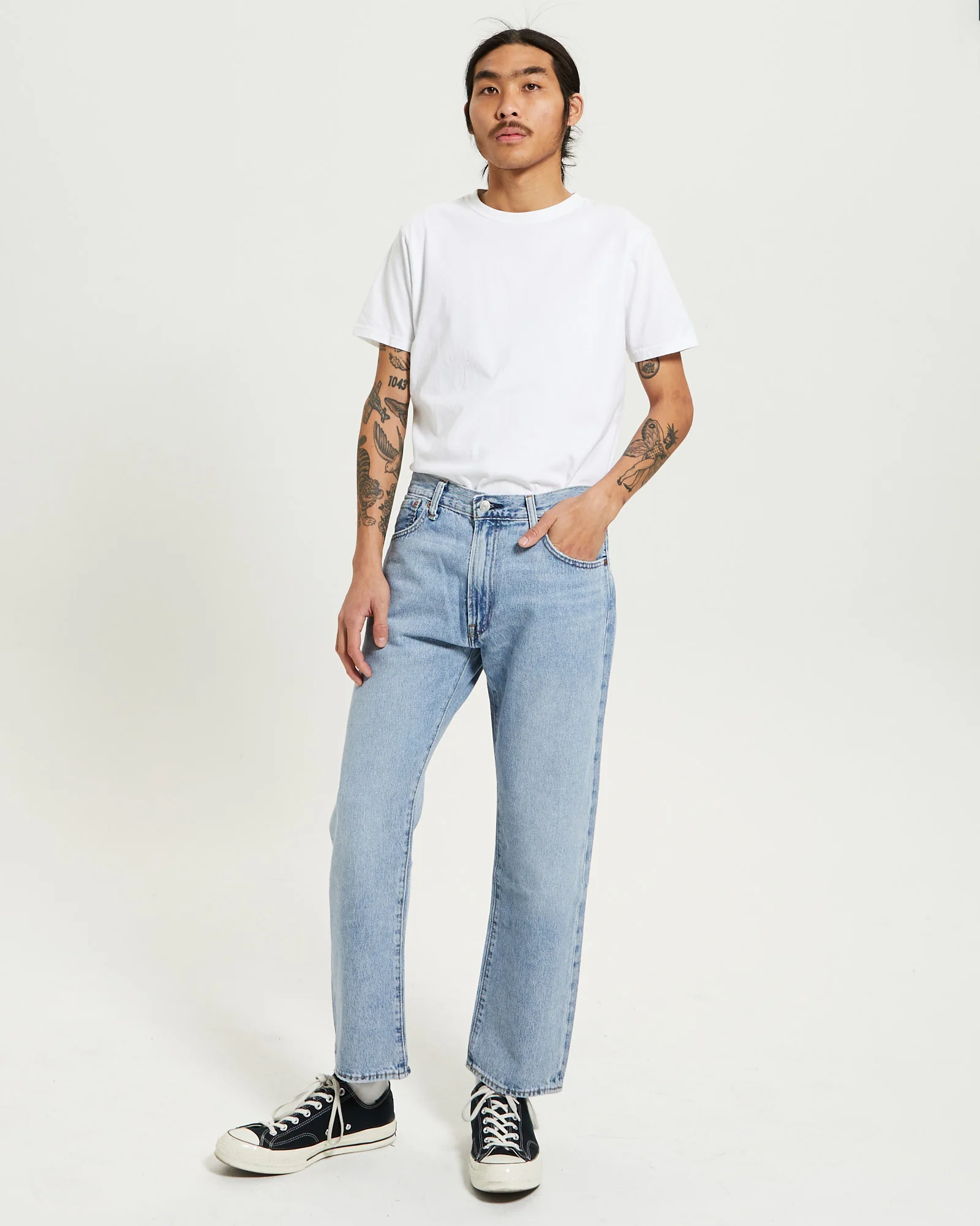 551Z Straight Crop Denim Jeans Dream Stone - Image 3