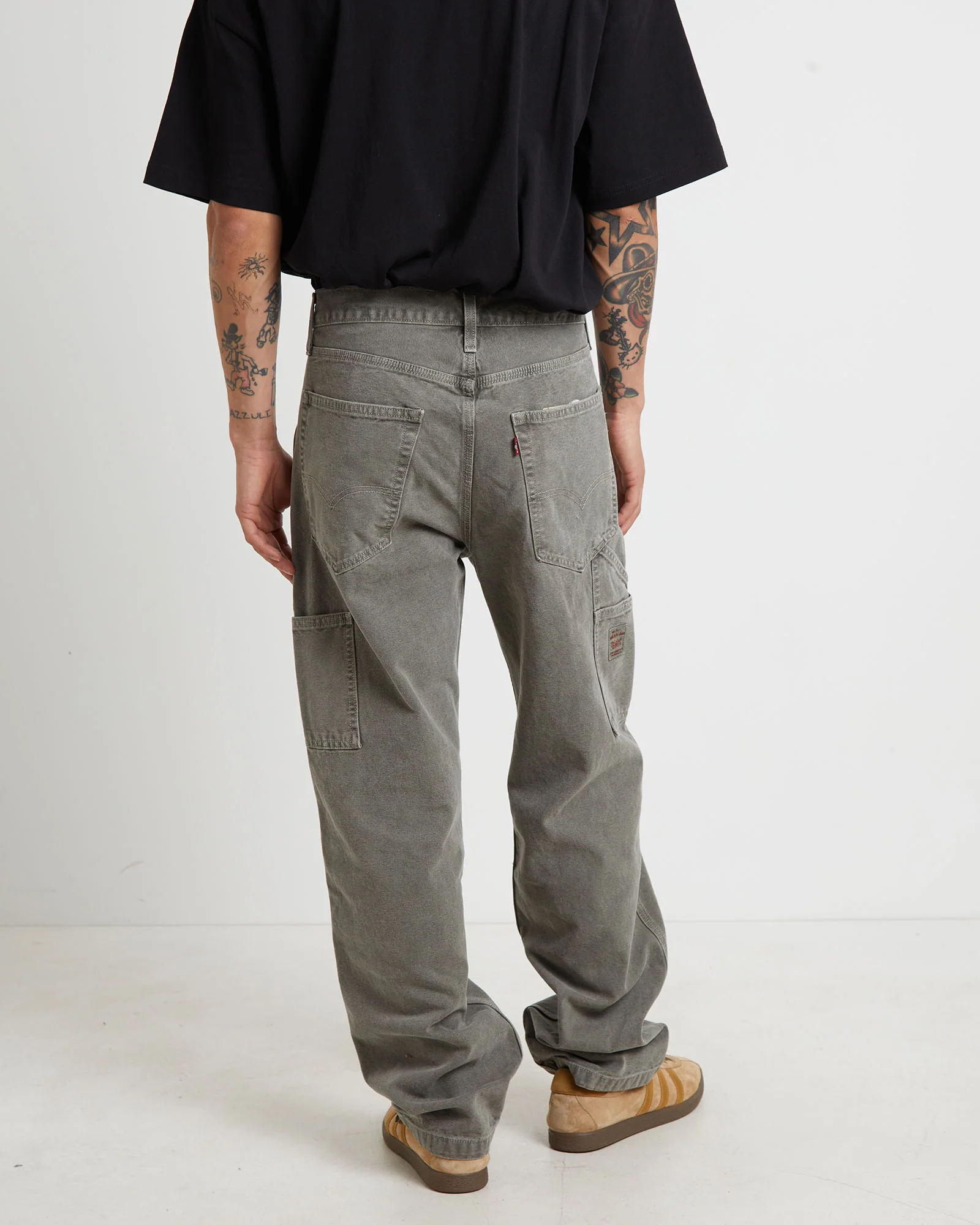 568 Stay Loose Denim Carpenter Pants in Oregano - Image 2