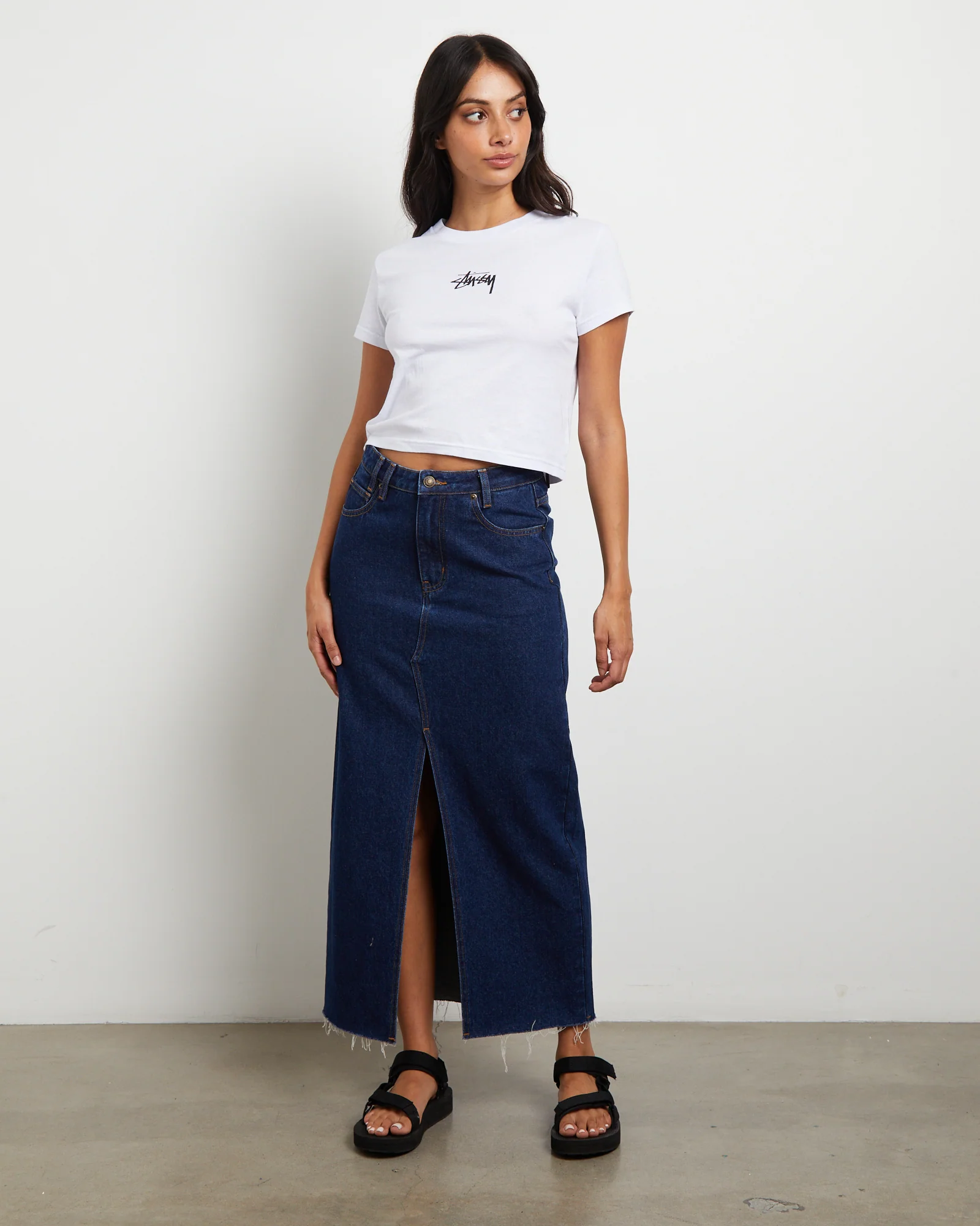 8 Ball Fade Slim Tee in White - Image 3