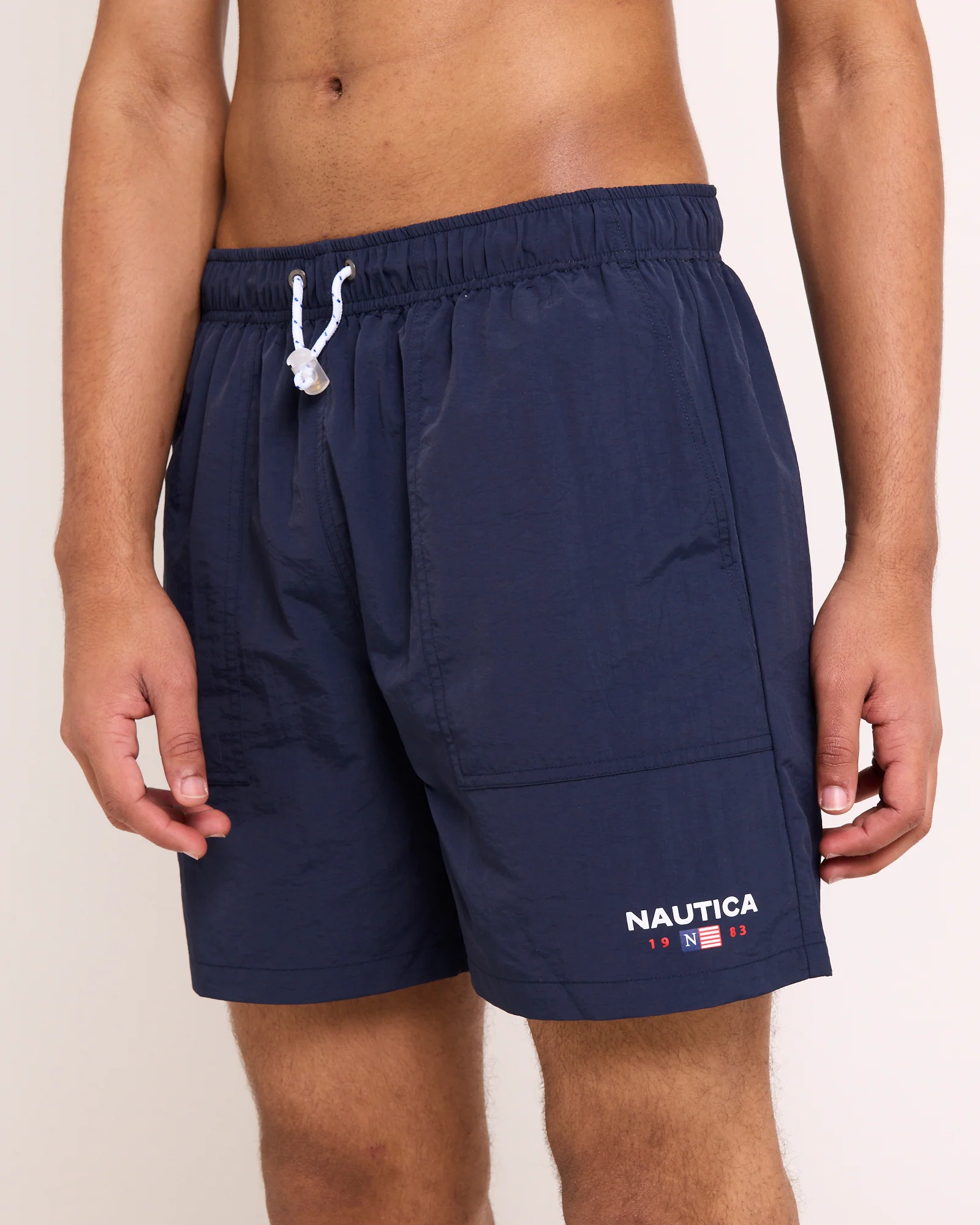 Relaxed Fit 6" Vintage 1983 Flag Swim Shorts - Image 5