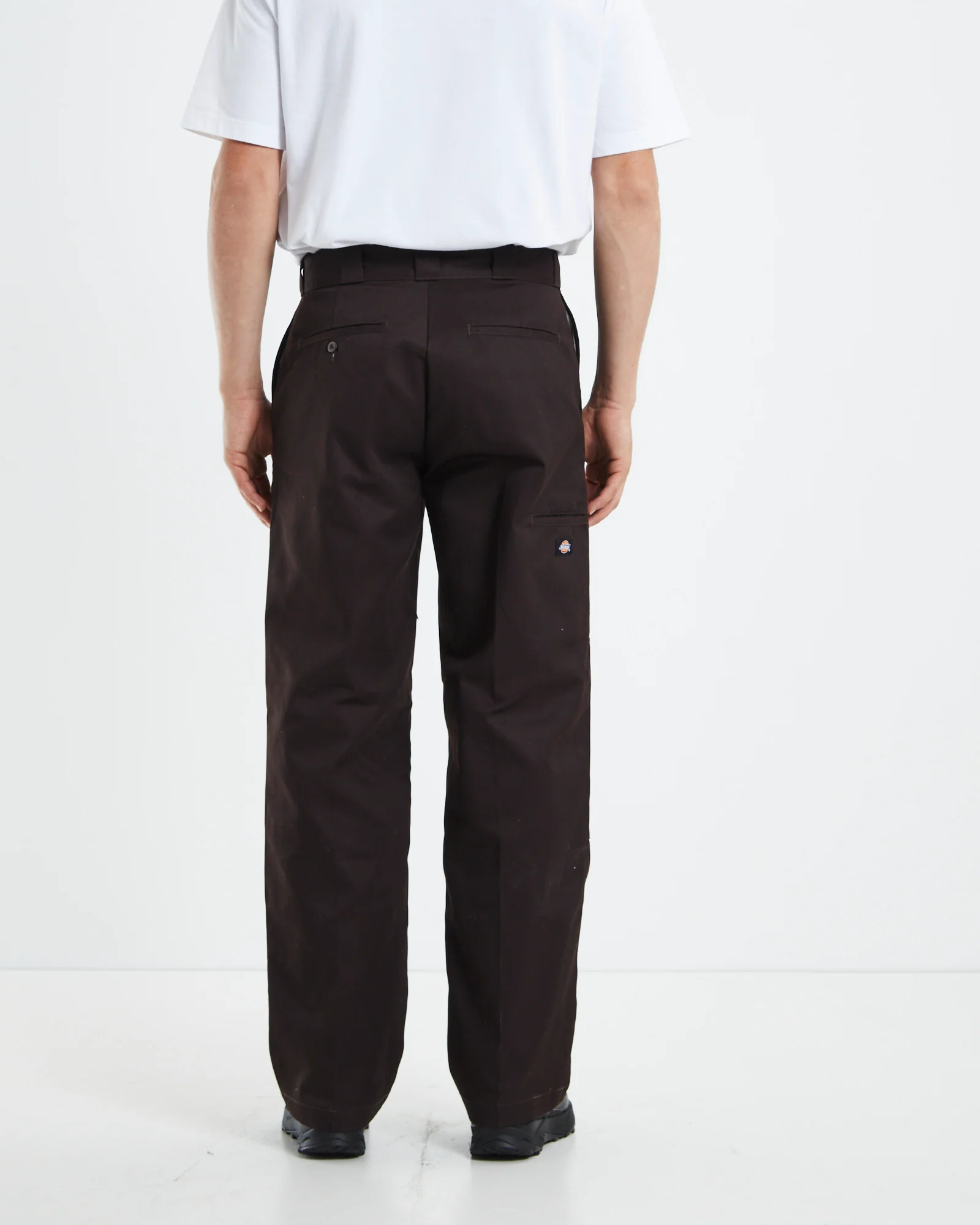 85-283 Loose Fit Pants Dark Brown - Image 2