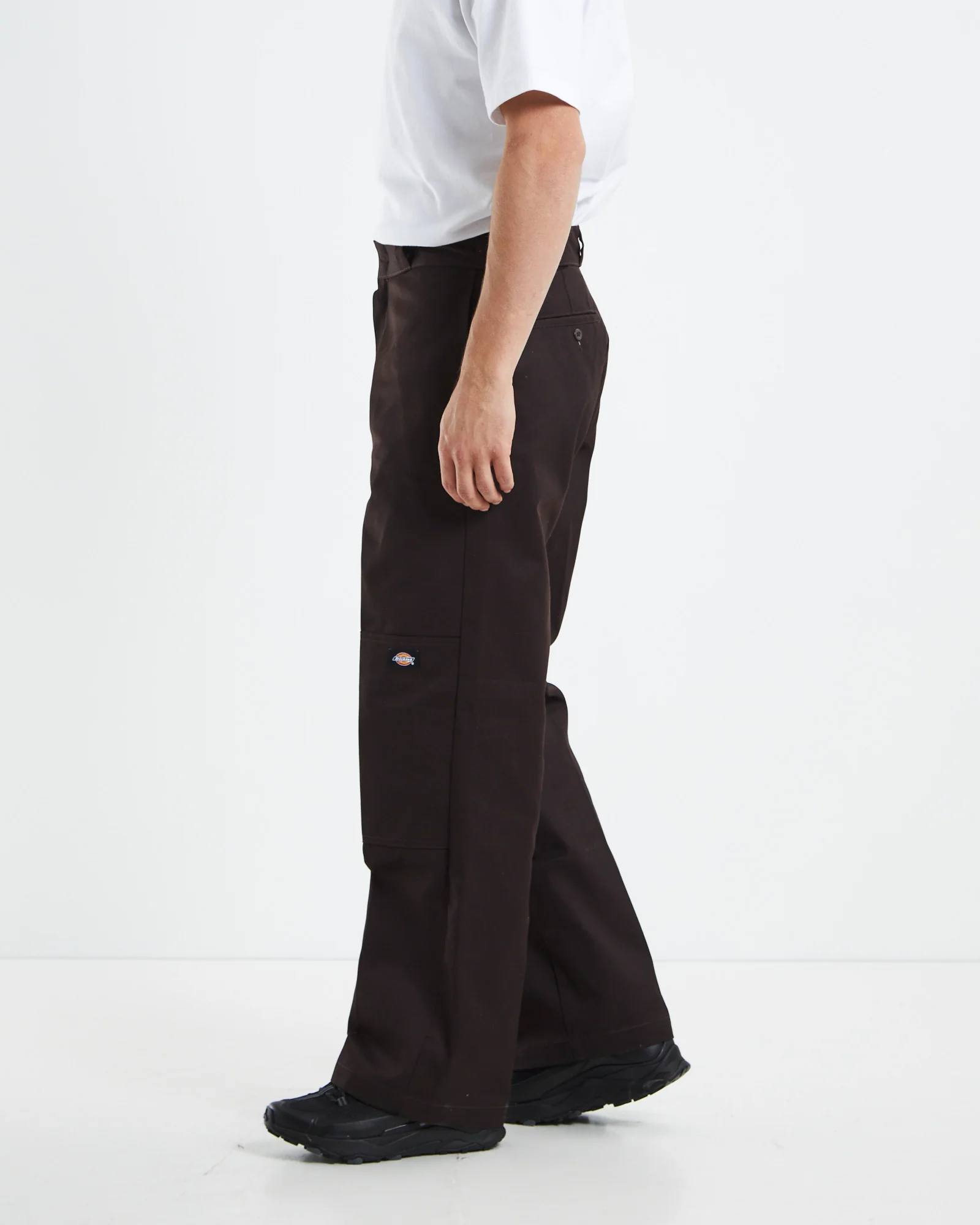 85-283 Loose Fit Pants Dark Brown - Image 4