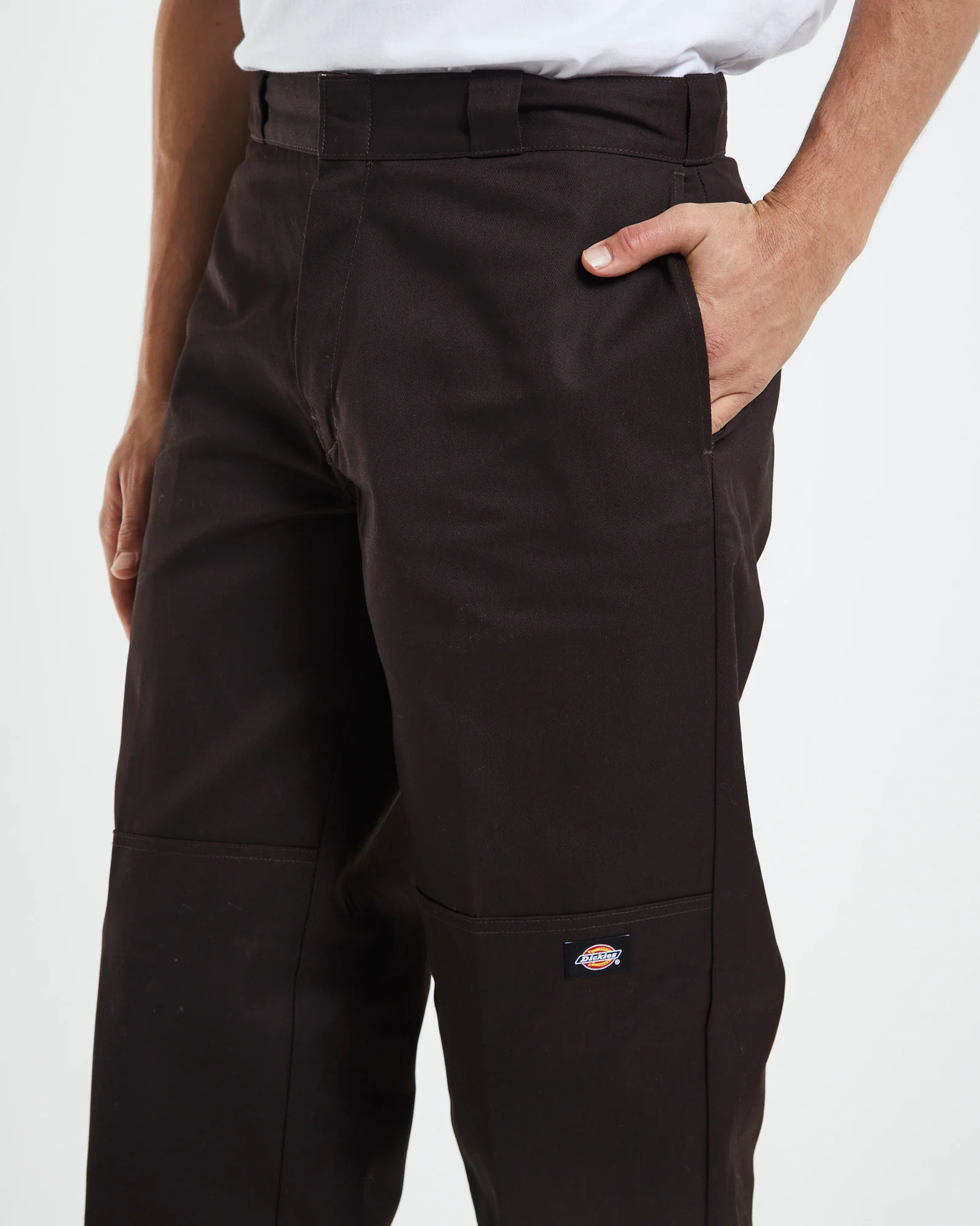 85-283 Loose Fit Pants Dark Brown - Image 6