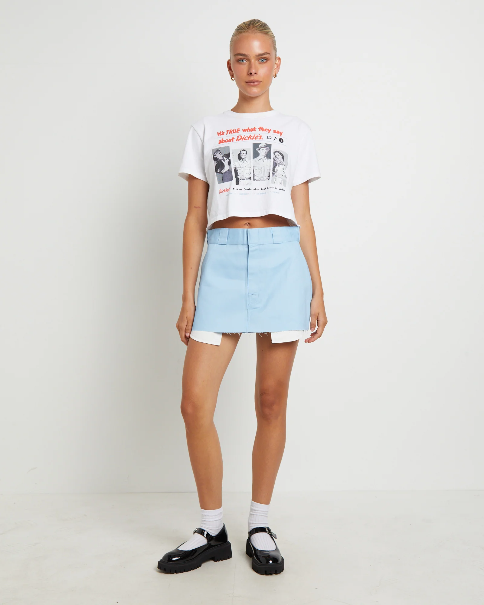 874 Mini Skirt in Glacier Blue - Image 3