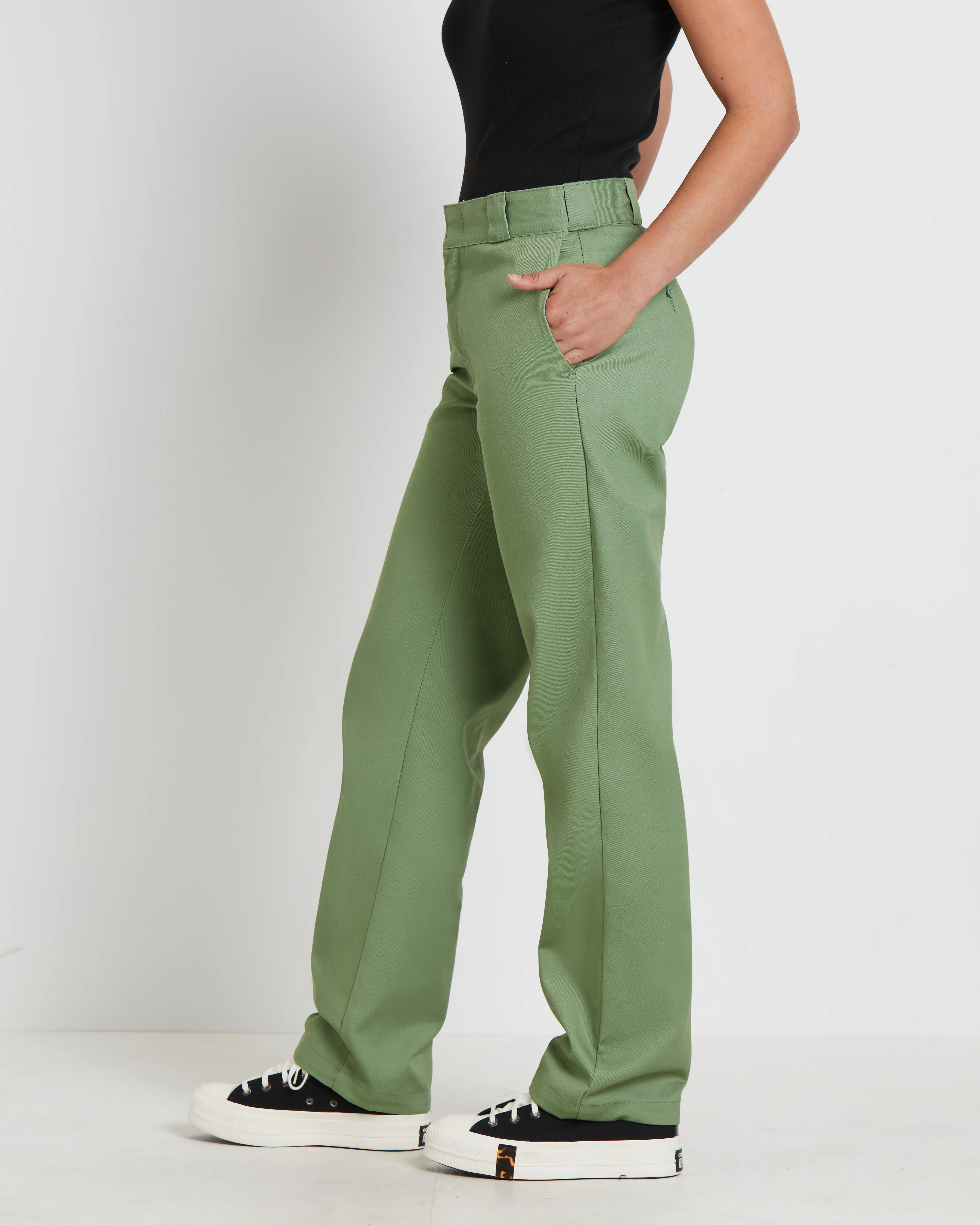 875 Pants in Jade Green - Image 4