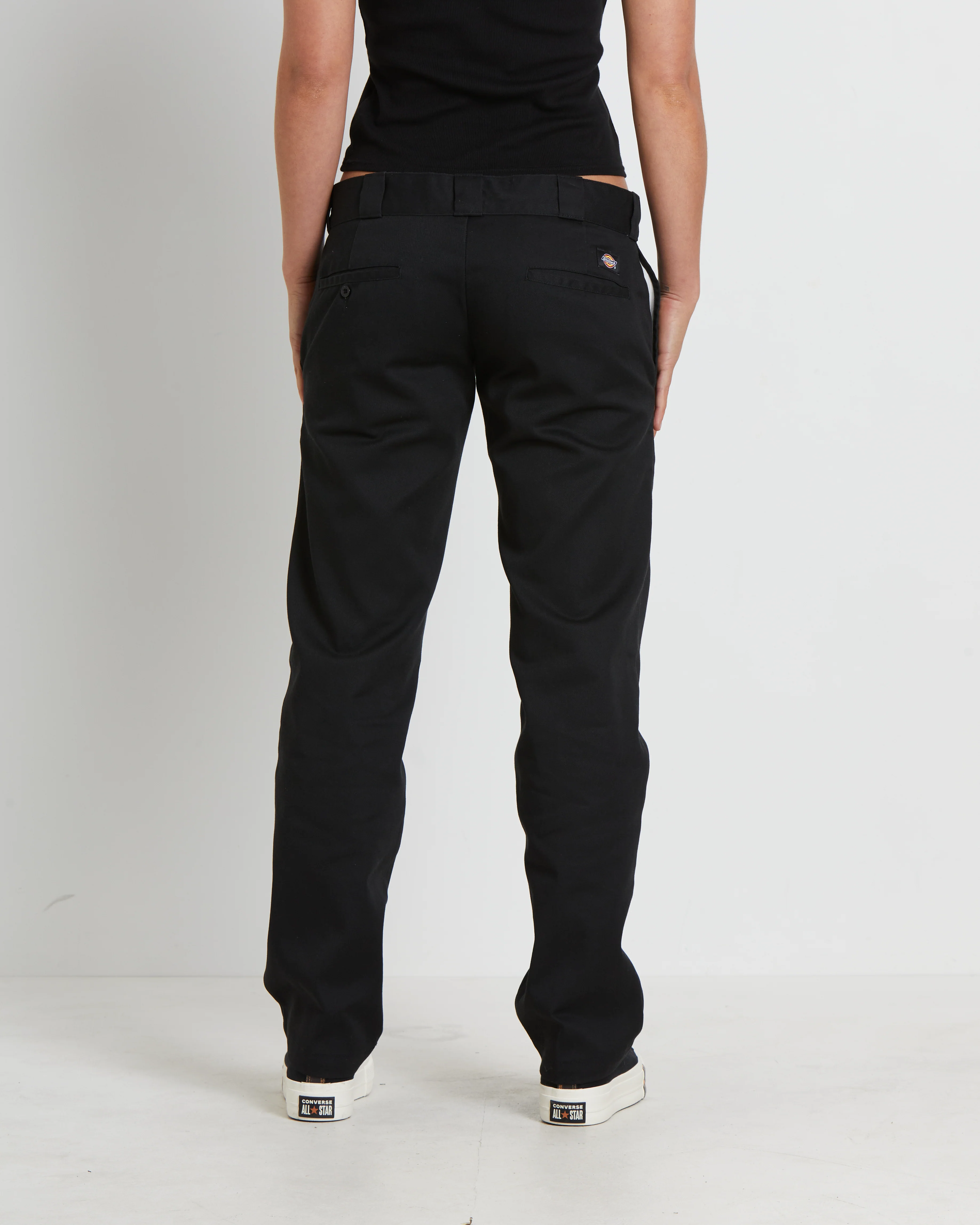 875 Washed Low Rider Pants in Black - Image 2