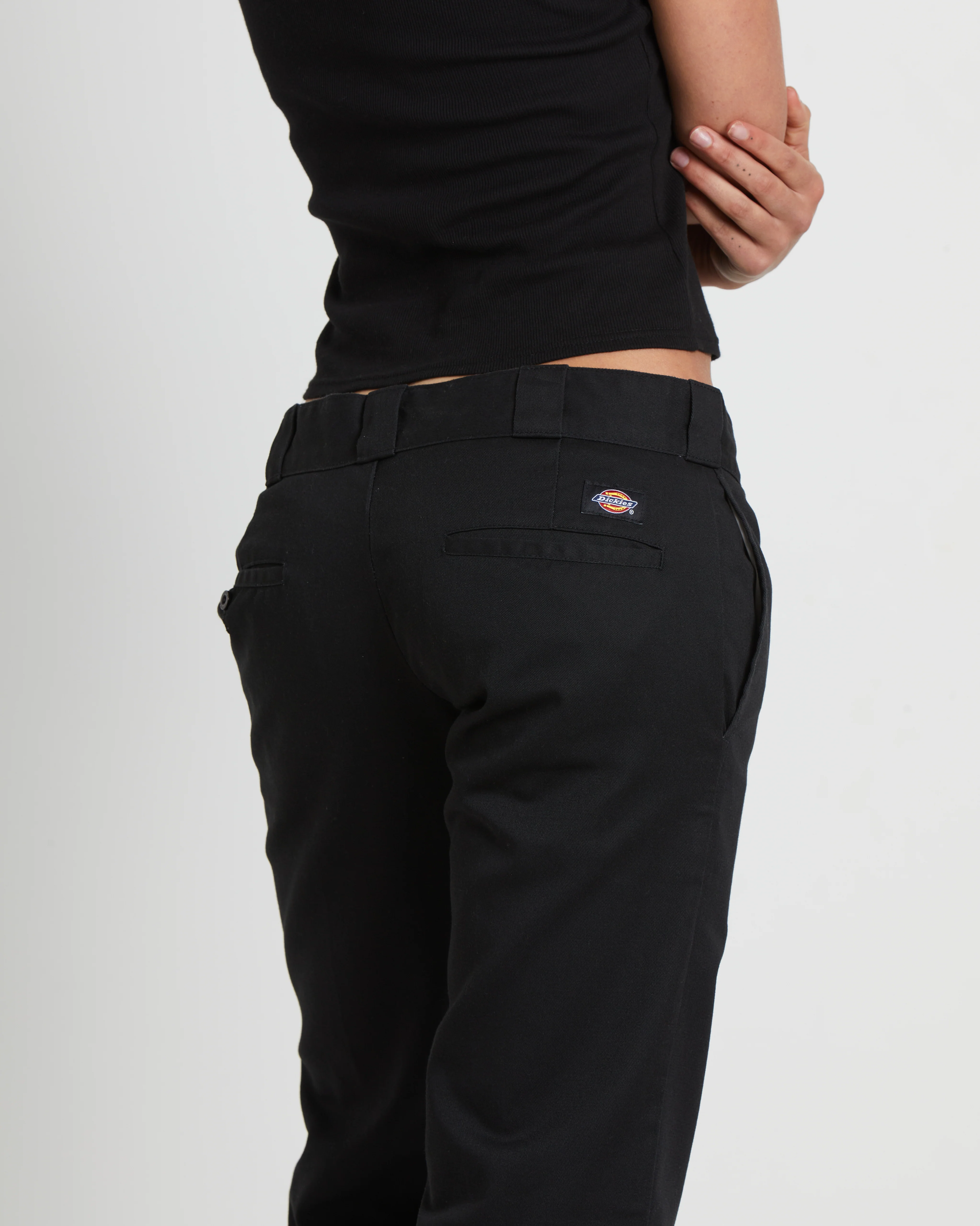 875 Washed Low Rider Pants in Black - Image 5
