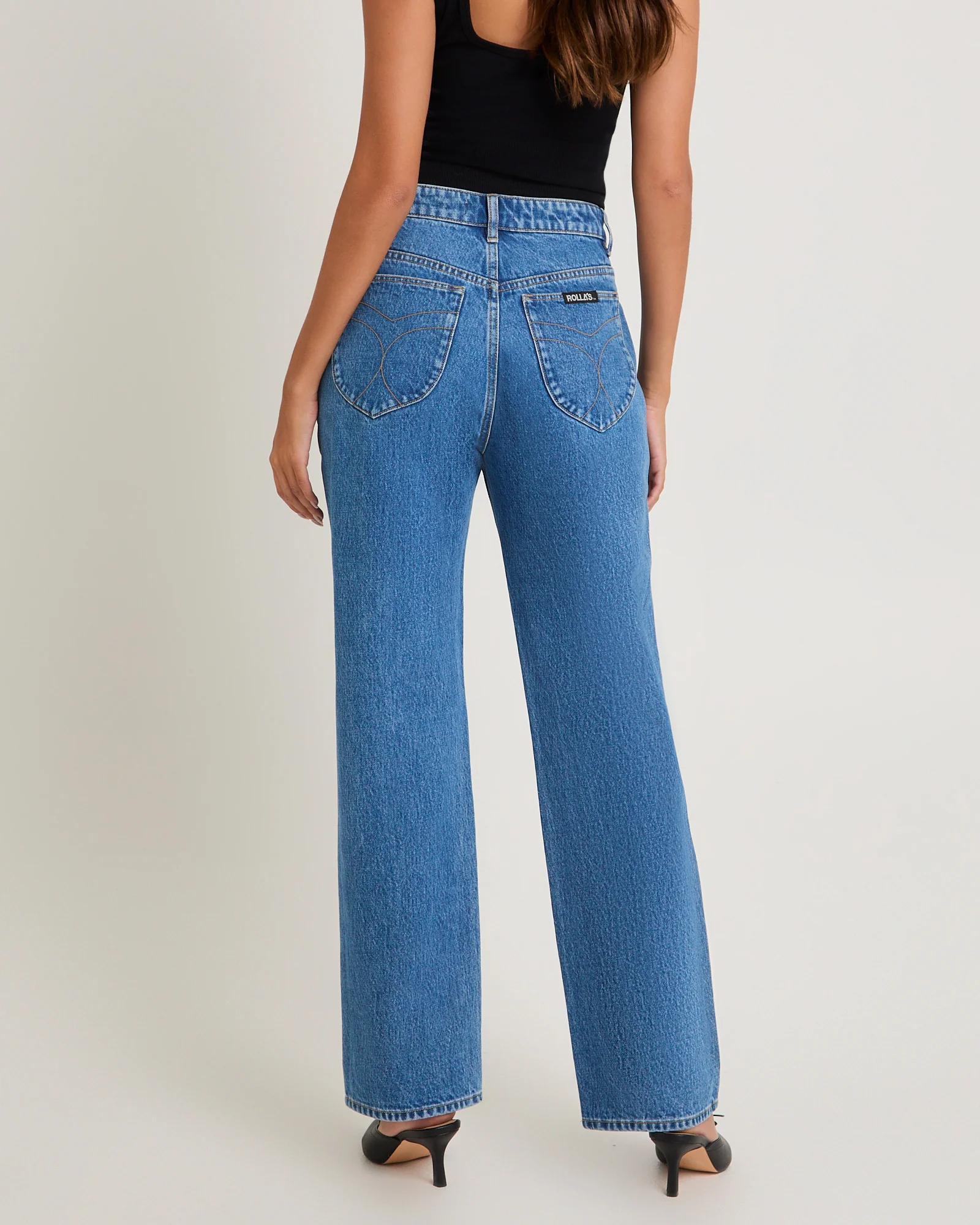 90s Relaxed Denim Jeans River Blue - Image 2