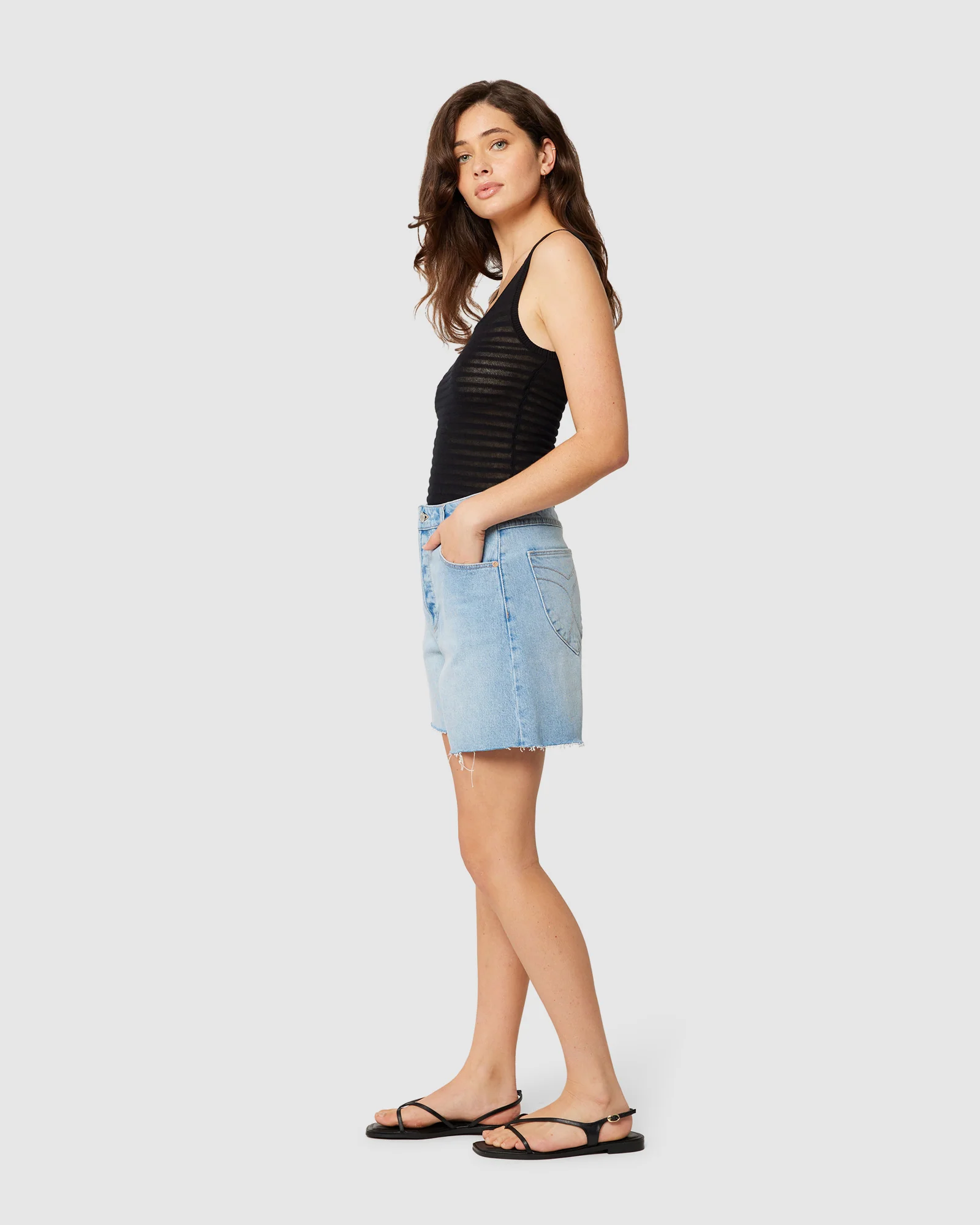 90's Relaxed Denim Shorts - Image 4