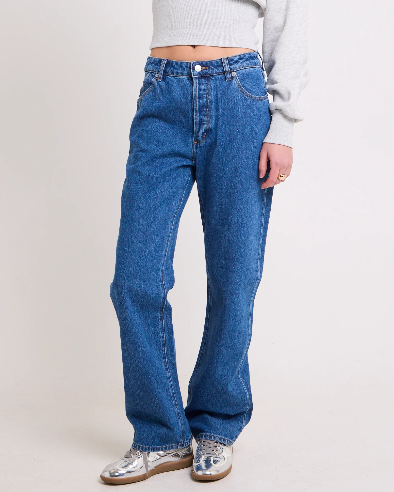 90s Relaxed Denim Jeans Ashley Blue - Image 2