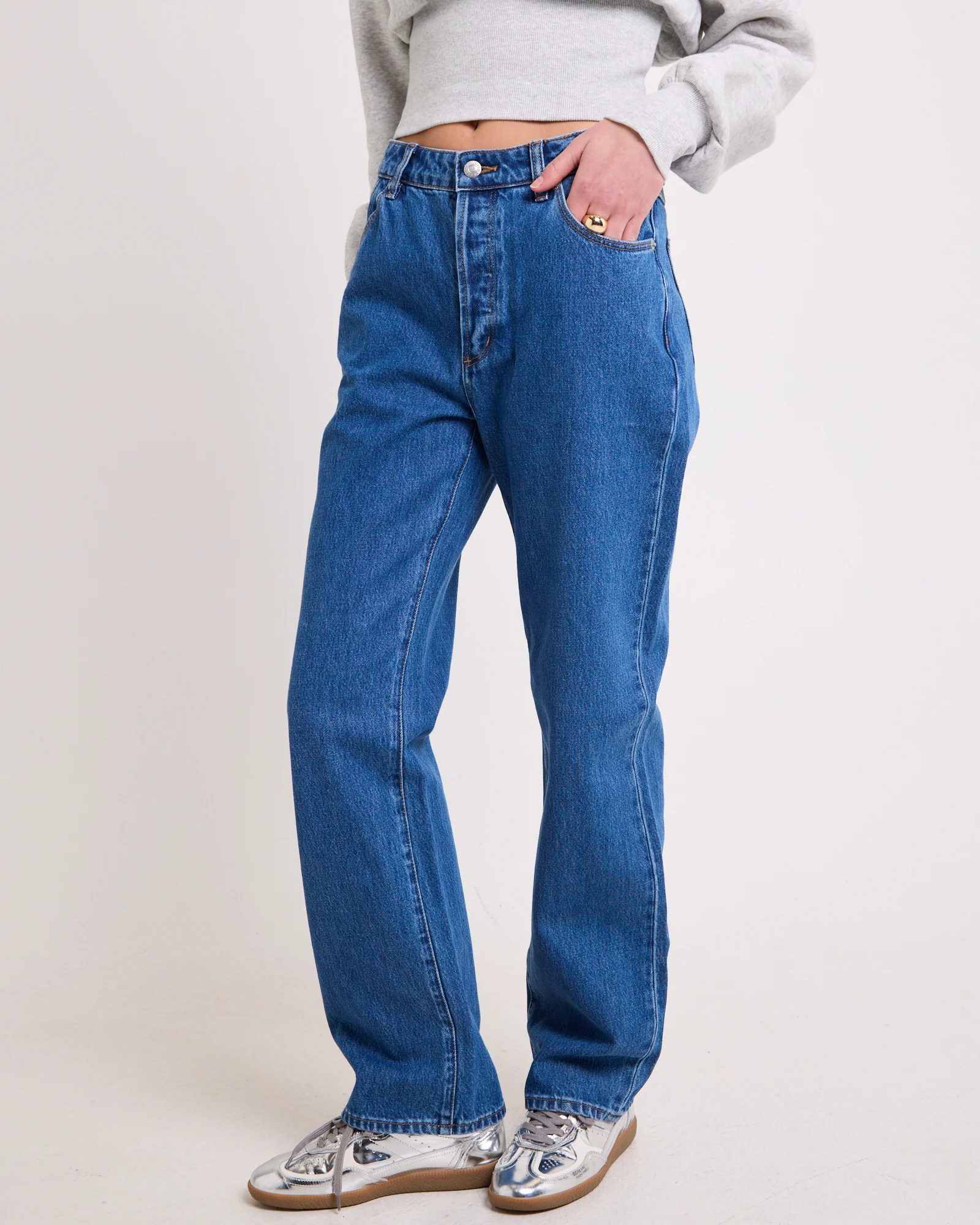 90s Relaxed Denim Jeans Ashley Blue - Image 3