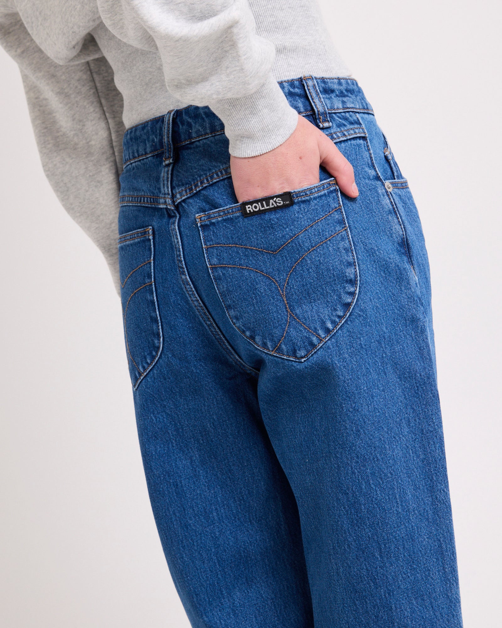 90s Relaxed Denim Jeans Ashley Blue - Image 5