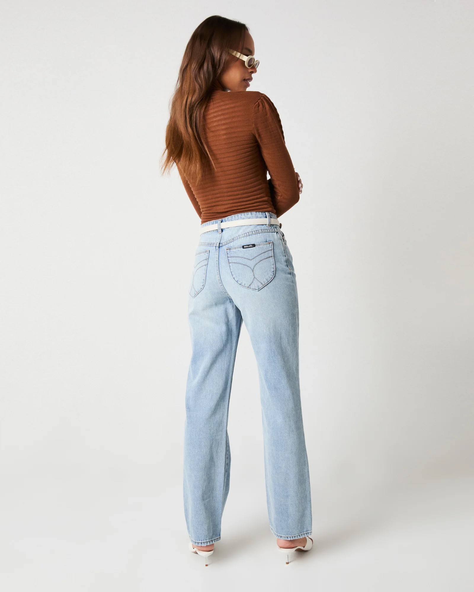 90s Relaxed Jeans Faded Blue - Image 6