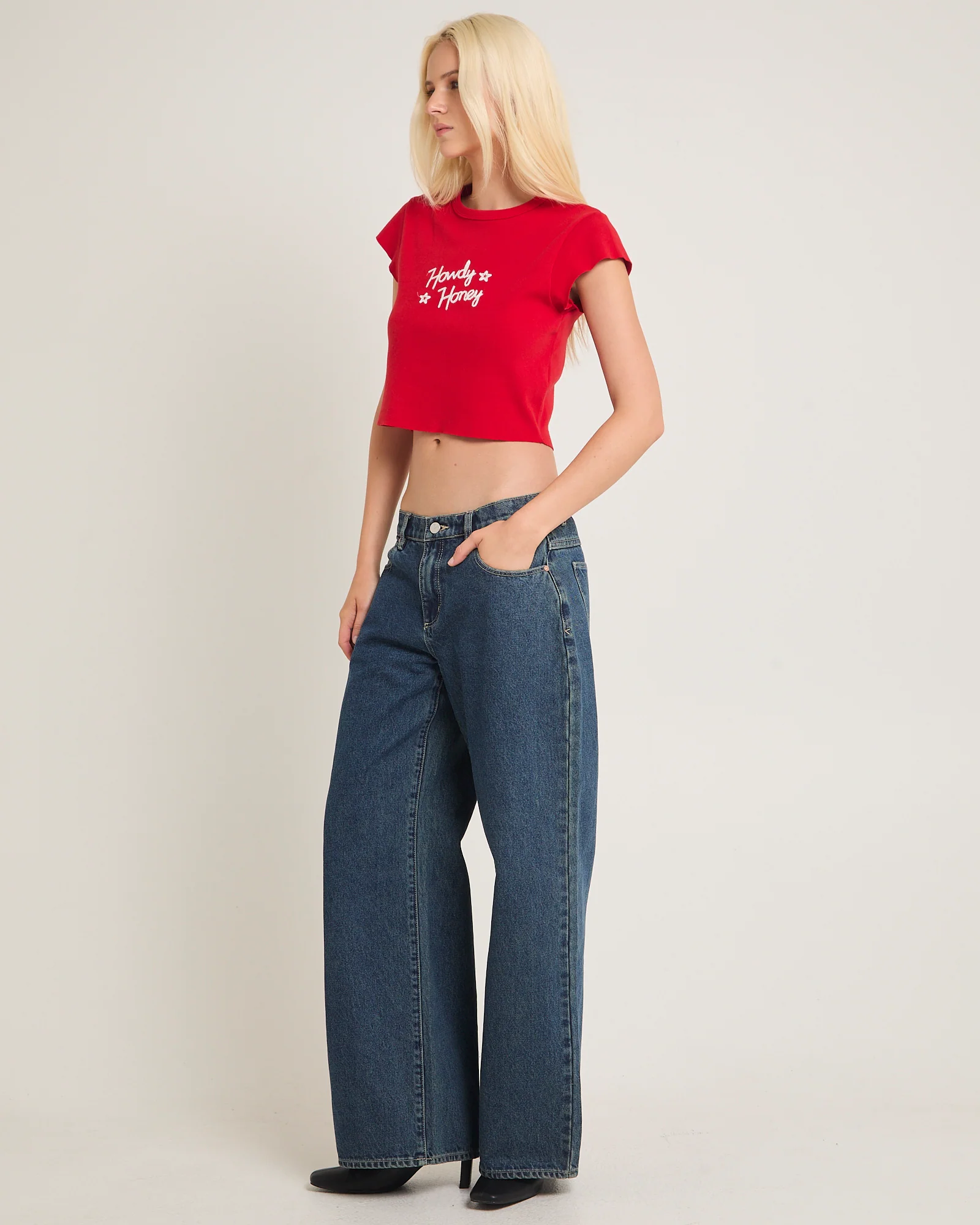 90's Rib Cut Off Baby Tee - Image 4