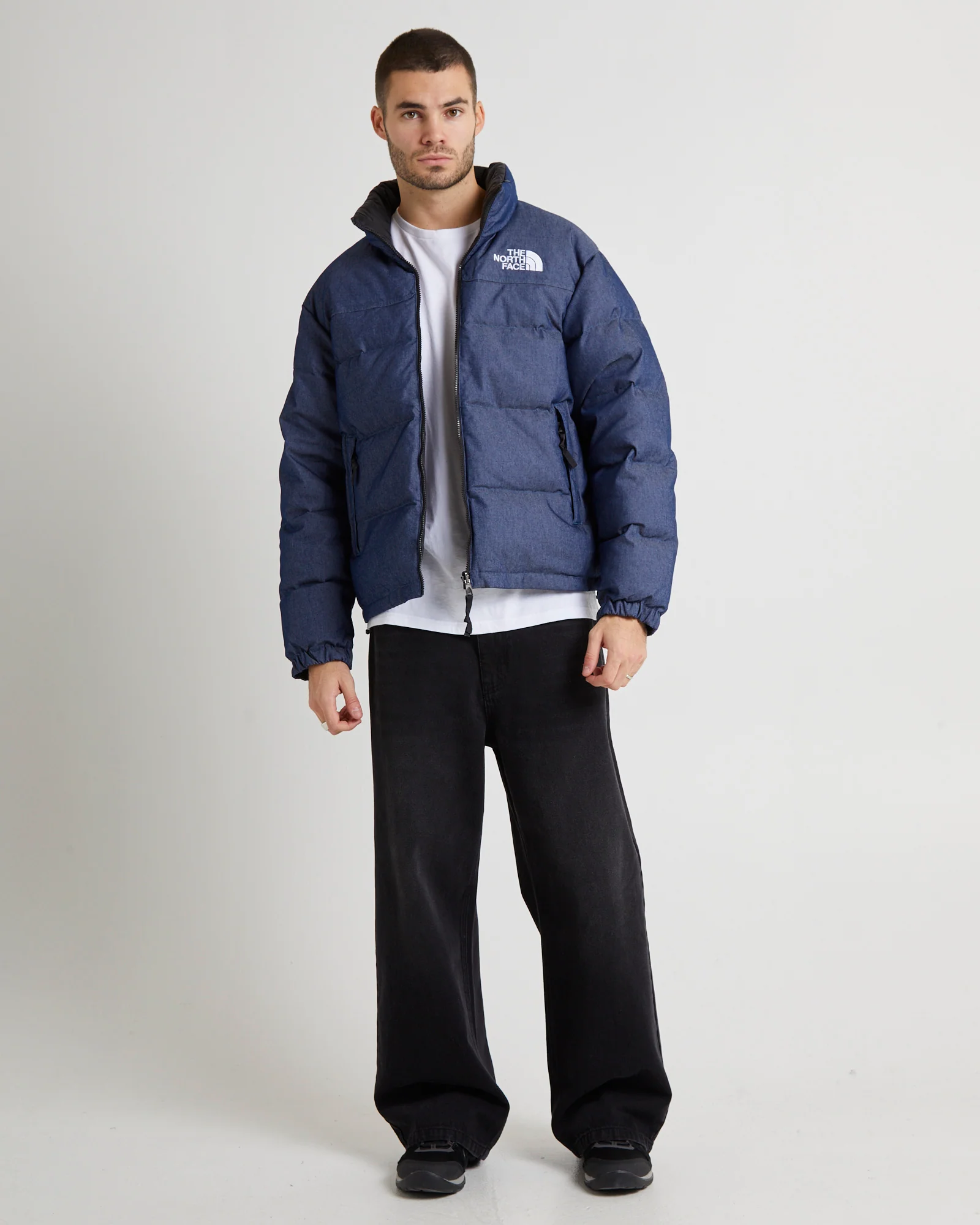 92 REVERSIBLE NUPTSE JACKET DENIM BLUE - Image 3