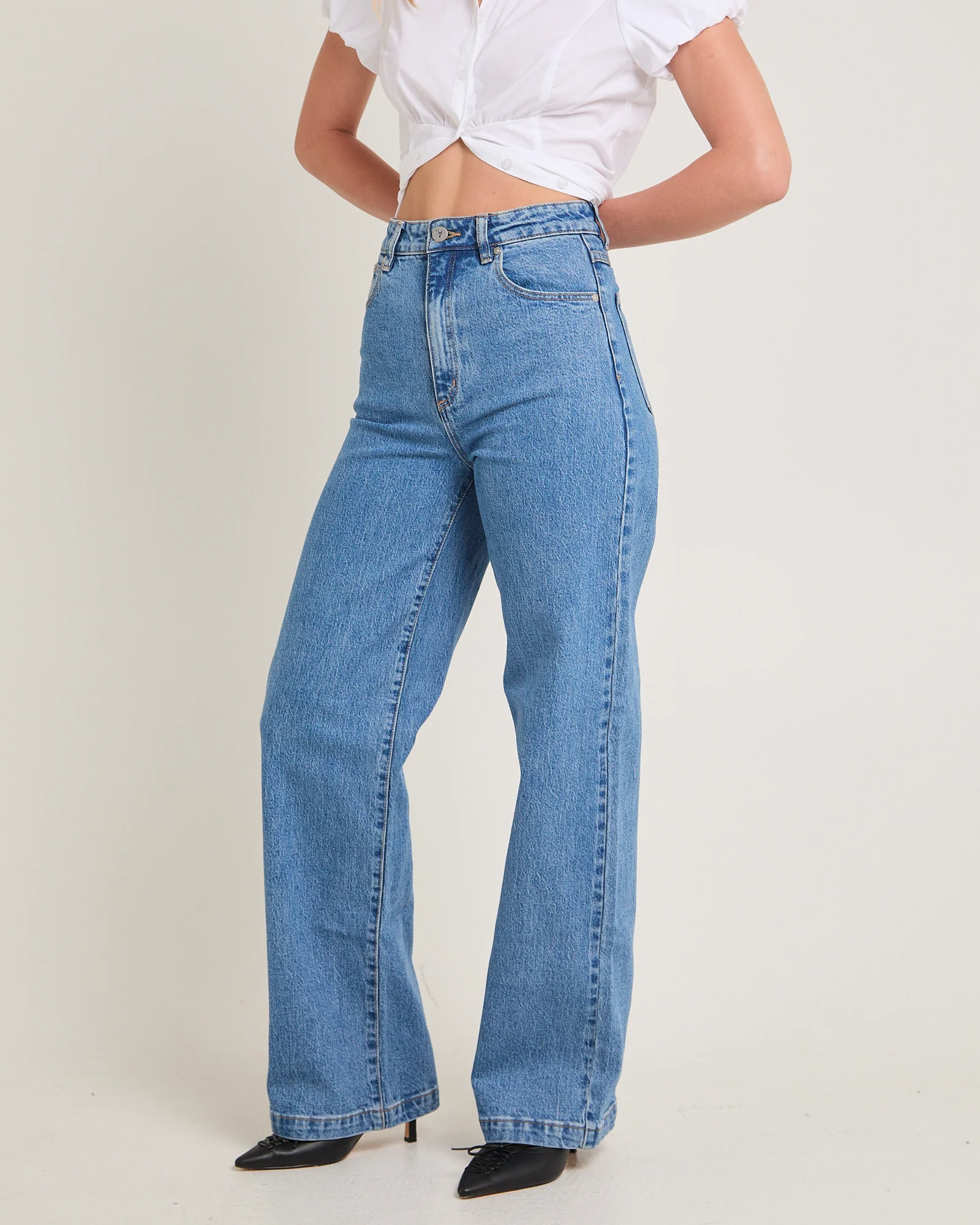 94 High & Wide Denim Jeans Debbie - Image 4