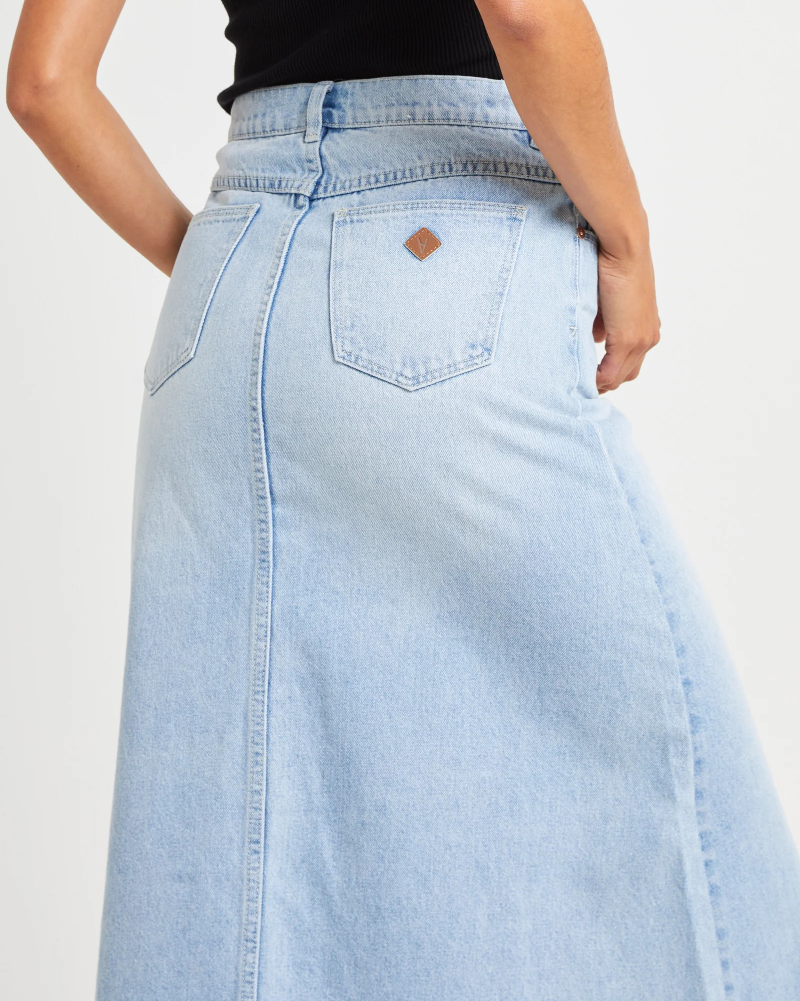 95 Denim Maxi Skirt Gina - Image 5