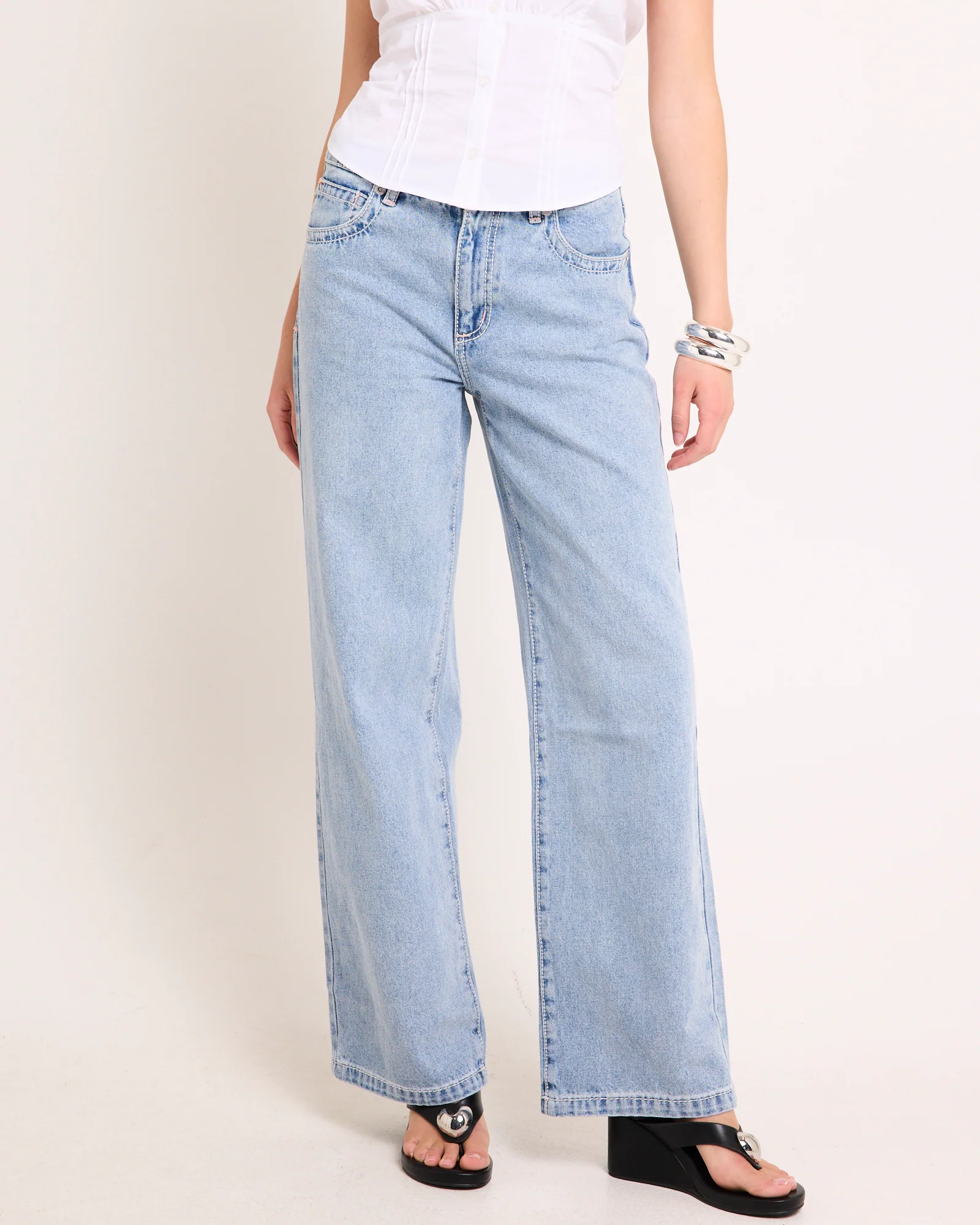 95 Mid Baggy Denim Jeans Avril - Image 2