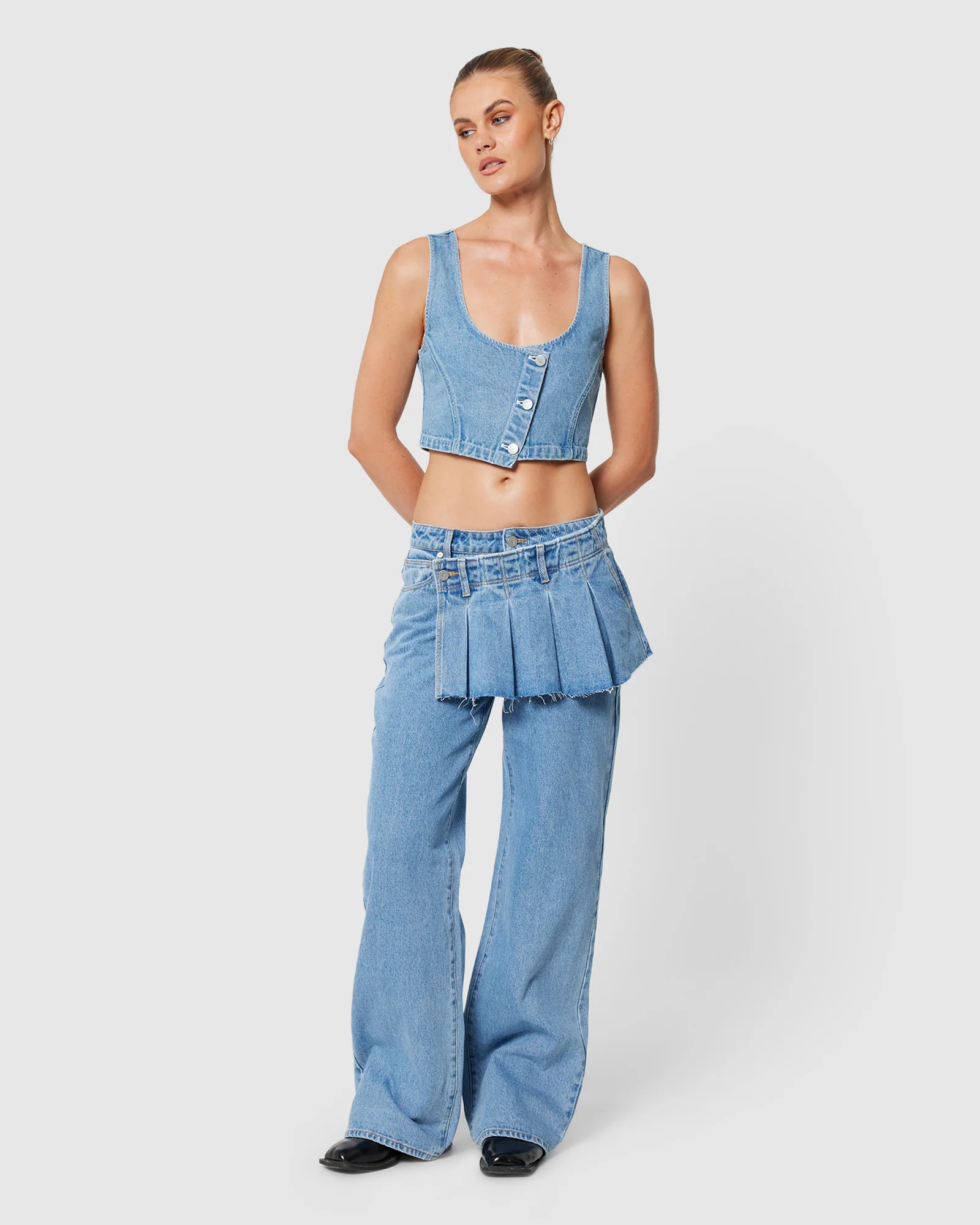 95 Mid Baggy Denim Jeans Skean - Image 4