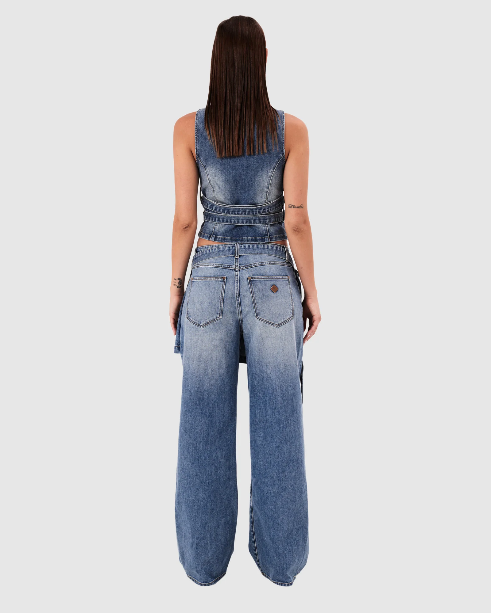 95 Mid Baggy Skirt Denim Jeans Dalia - Image 5