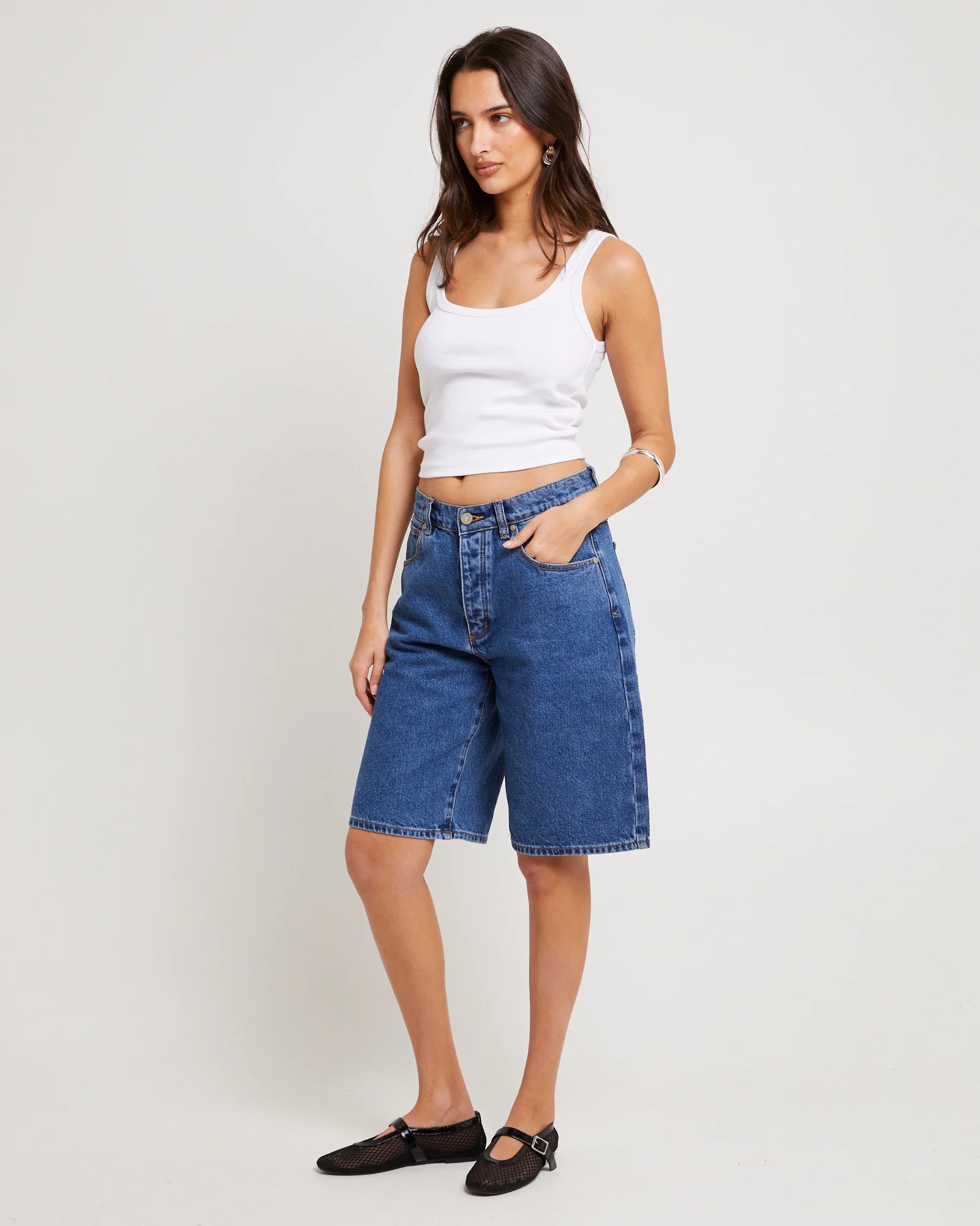 95 Mid Denim Jorts Bella - Image 4