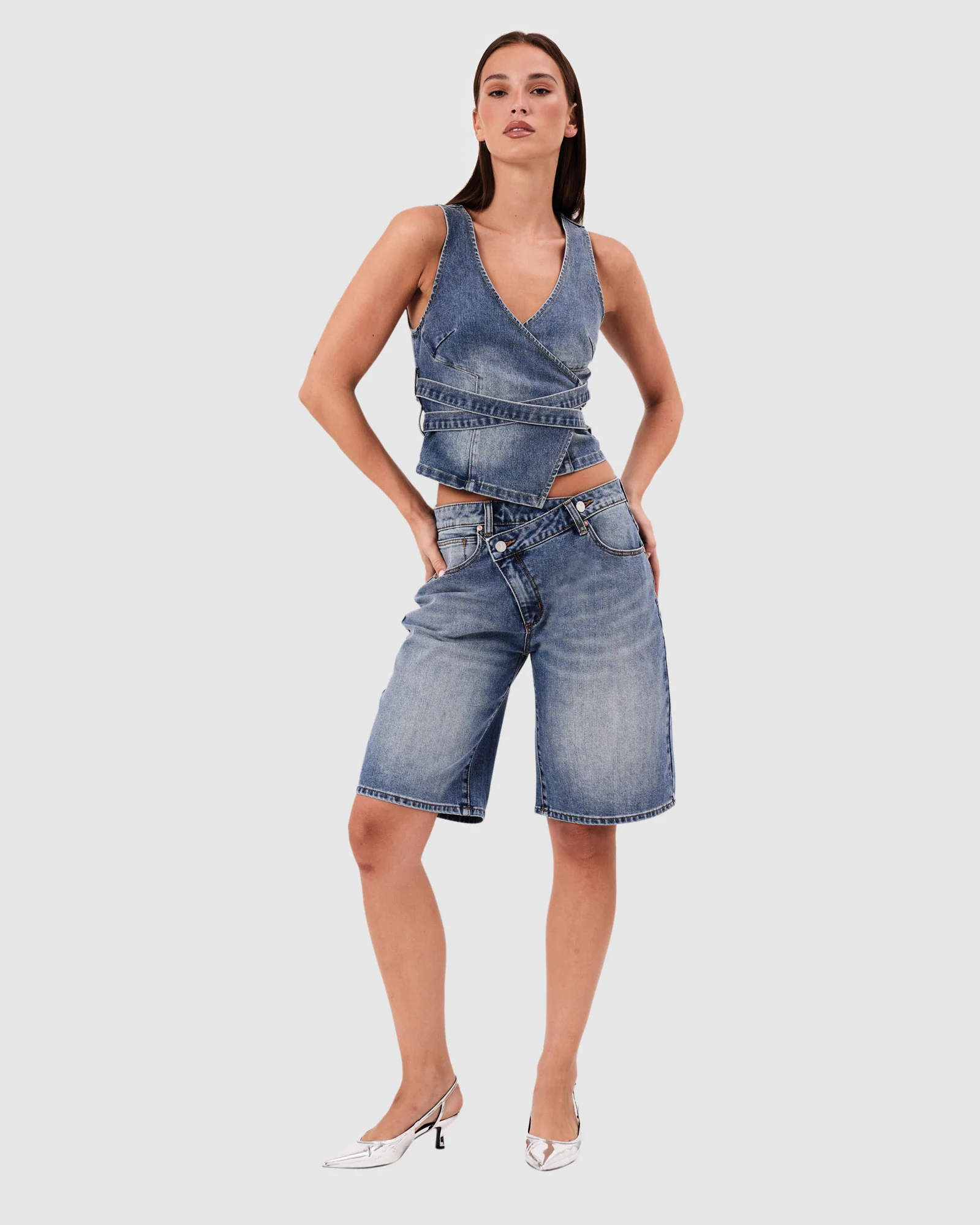 95 Mid Denim Jorts Dalia - Image 3
