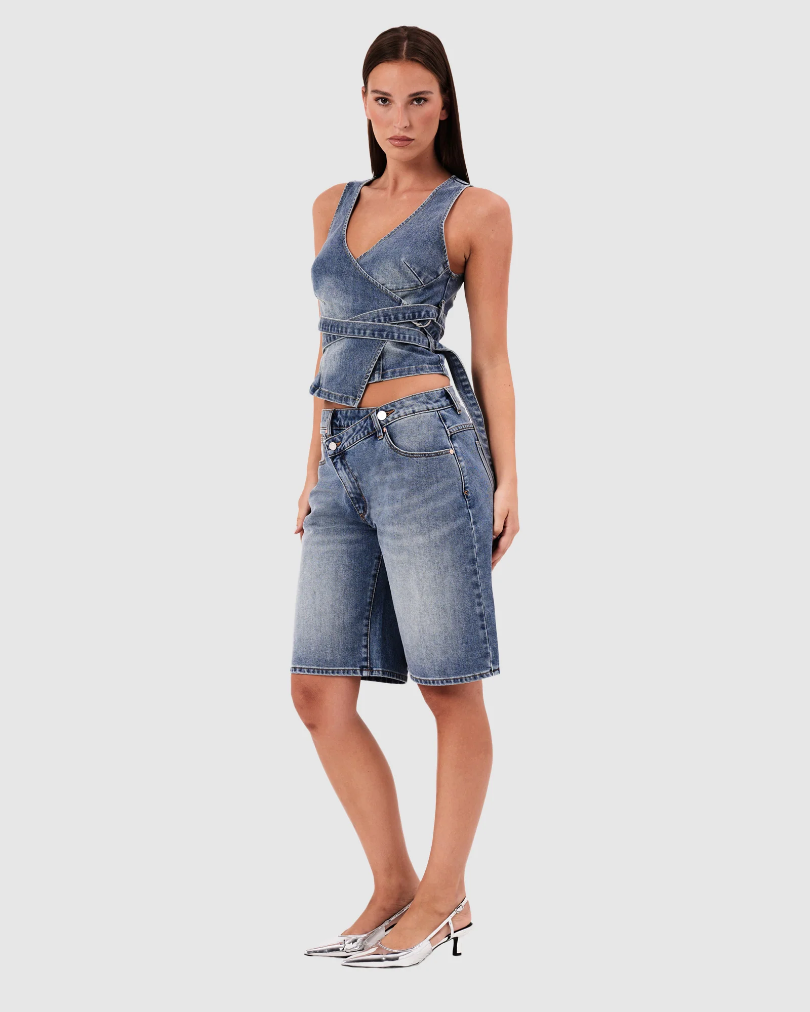 95 Mid Denim Jorts Dalia - Image 4
