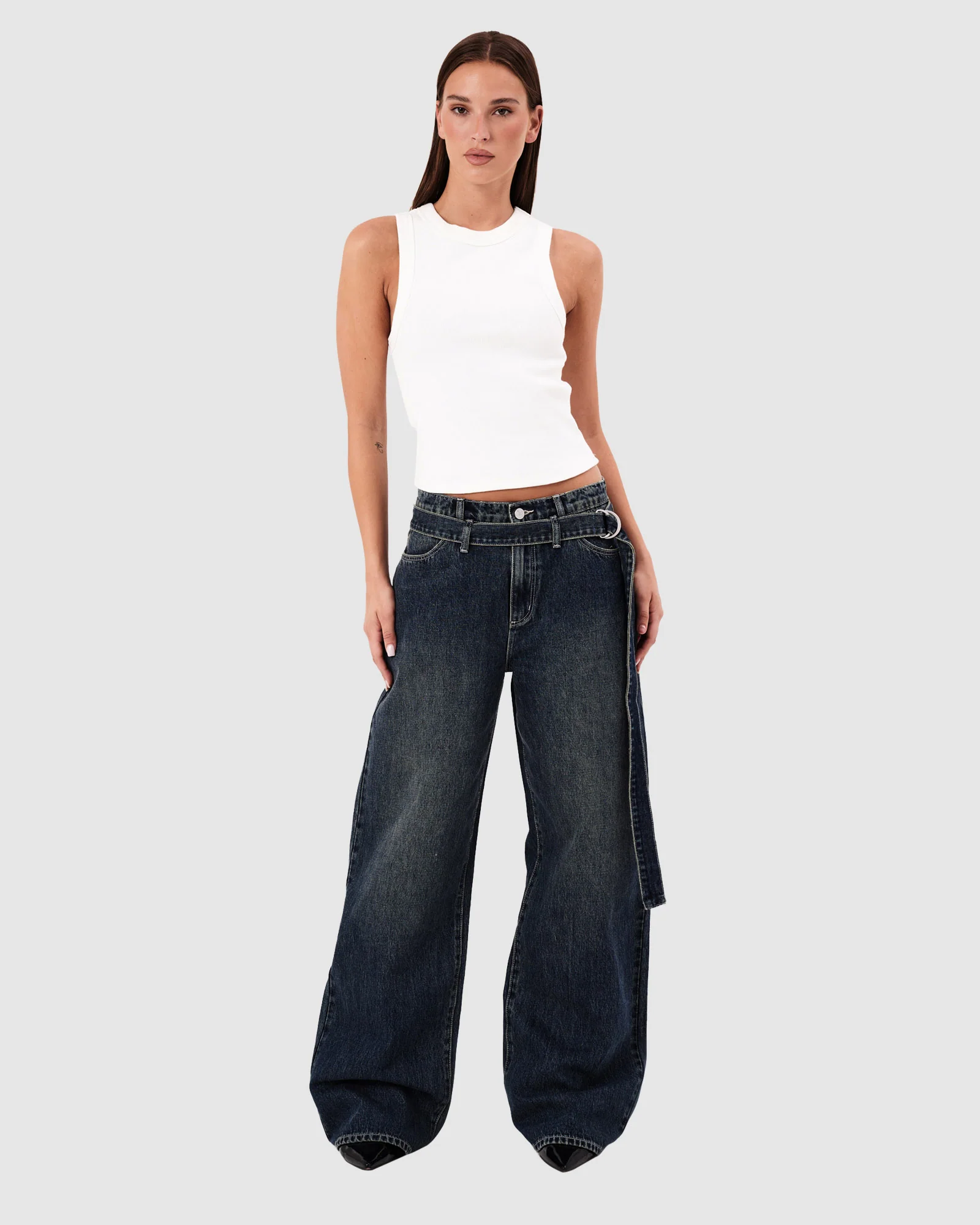 95 Mid Super Baggy Denim Jeans Iveta - Image 3