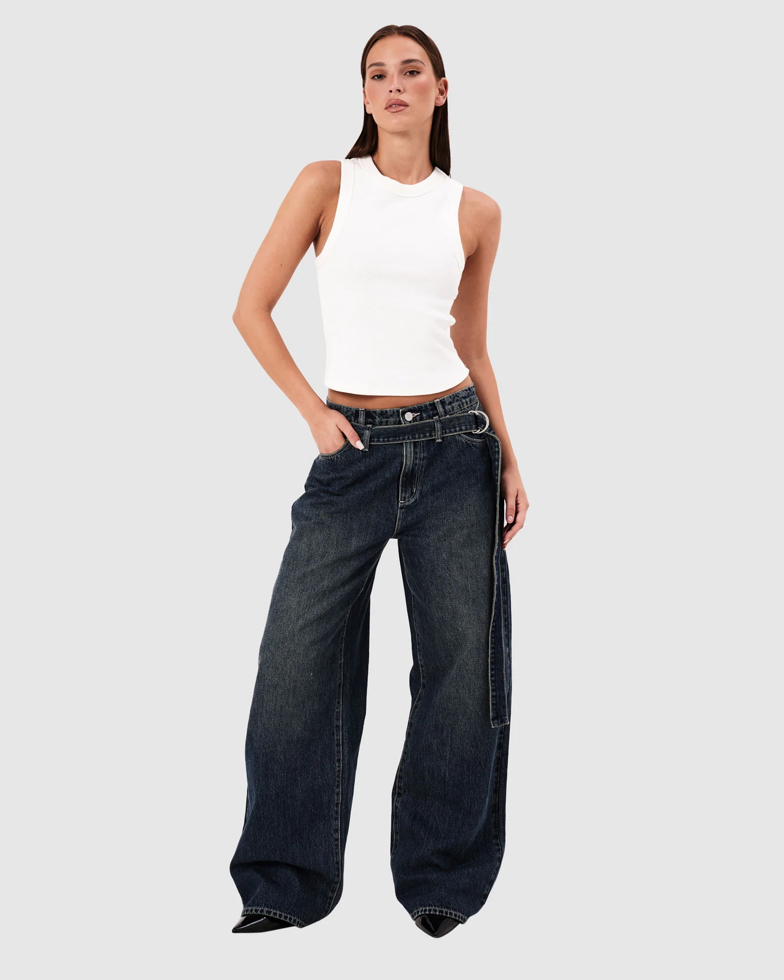 95 Mid Super Baggy Denim Jeans Iveta - Image 4