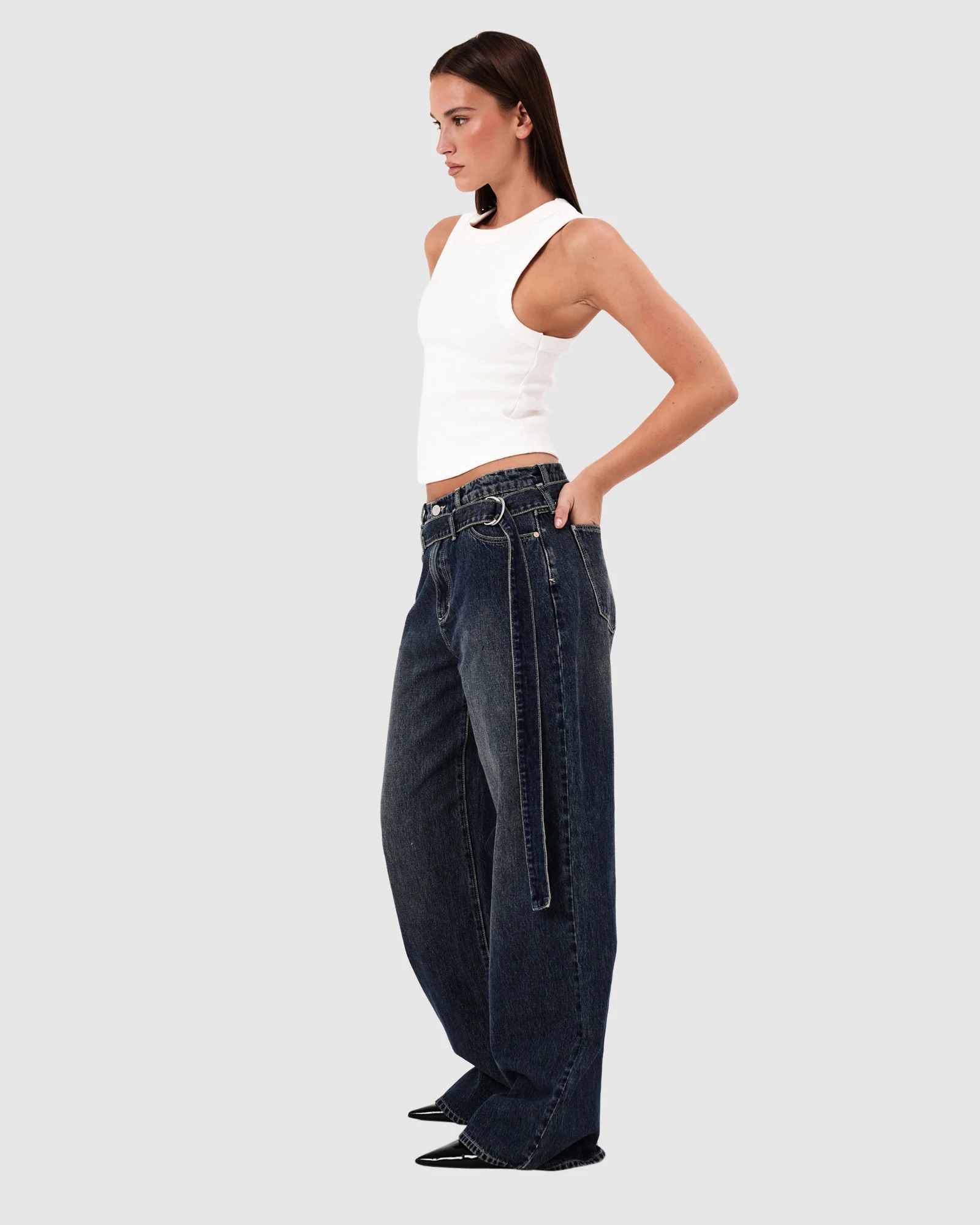 95 Mid Super Baggy Denim Jeans Iveta - Image 5