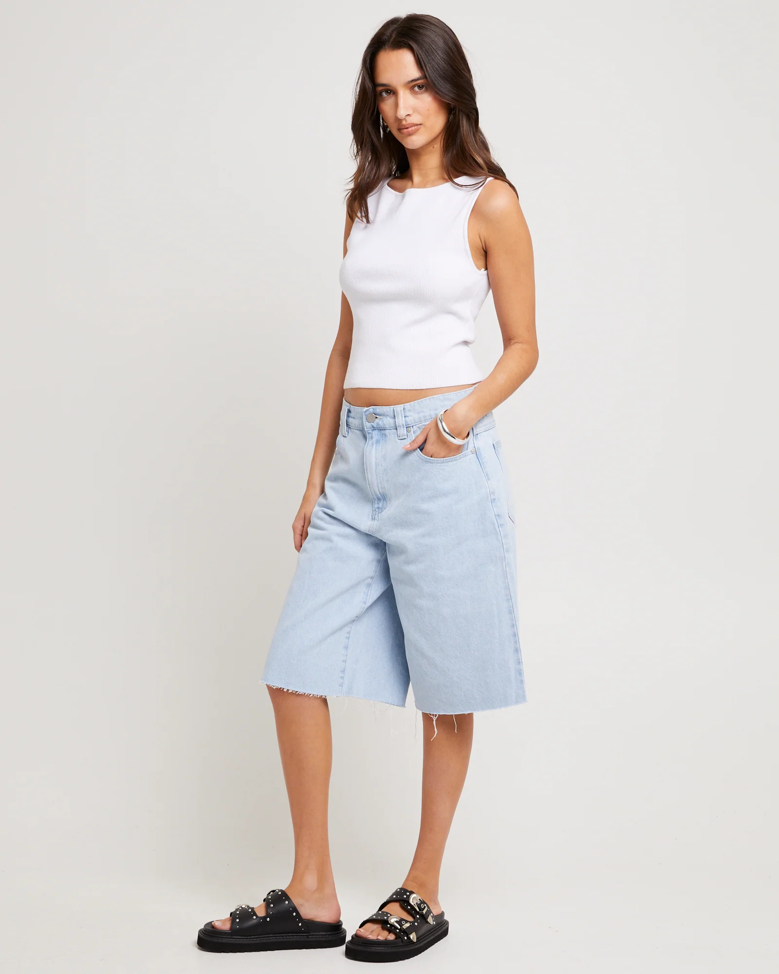 95 Mid Super Baggy Denim Jorts Kate - Image 3